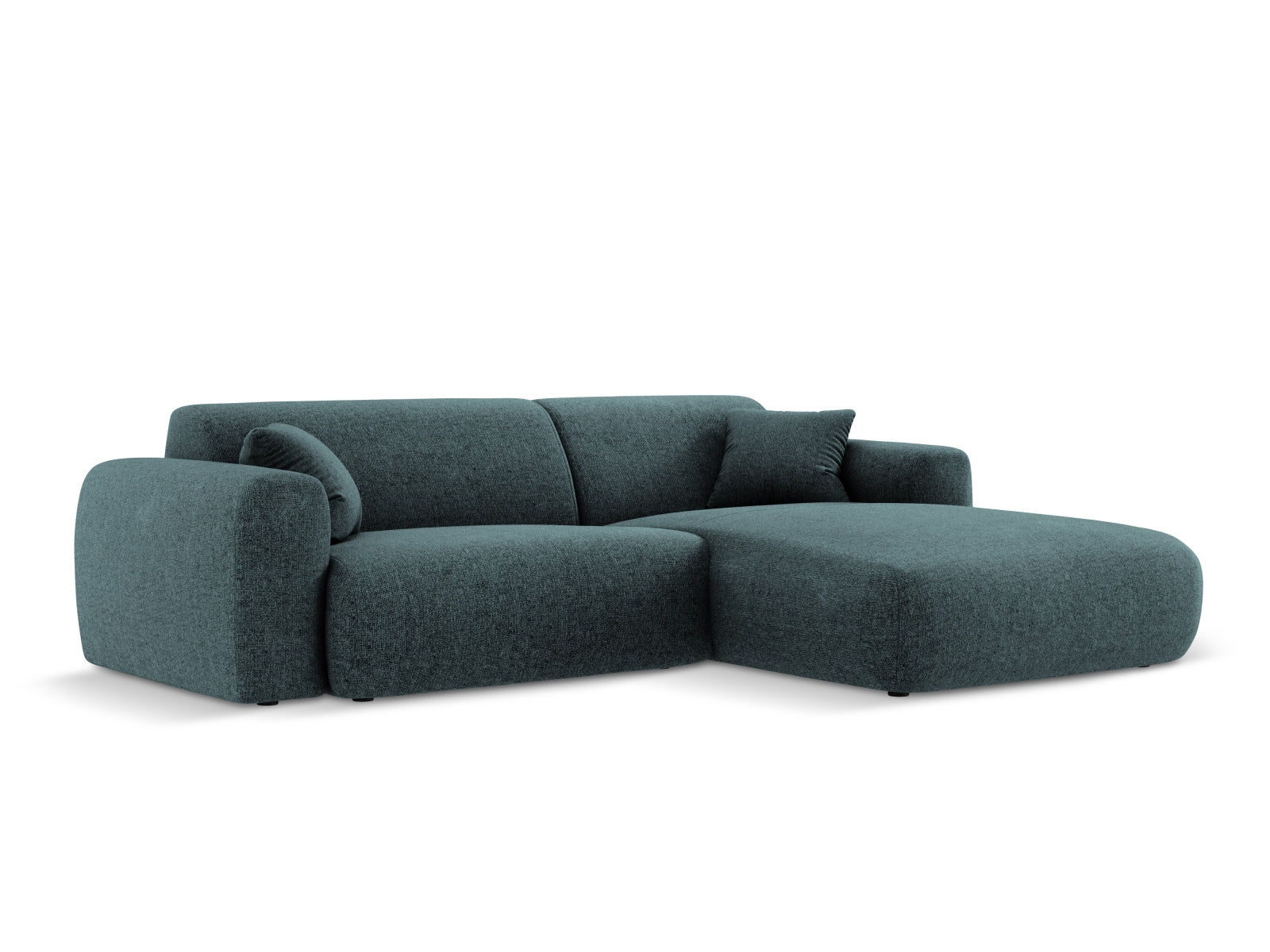 Nolio Ecksofa rechts 4 Sitzer 170cm in Petrol präsentiert im Onlineshop von KAQTU Design AG. Ecksofa rechts ist von Cosmopolitan Design