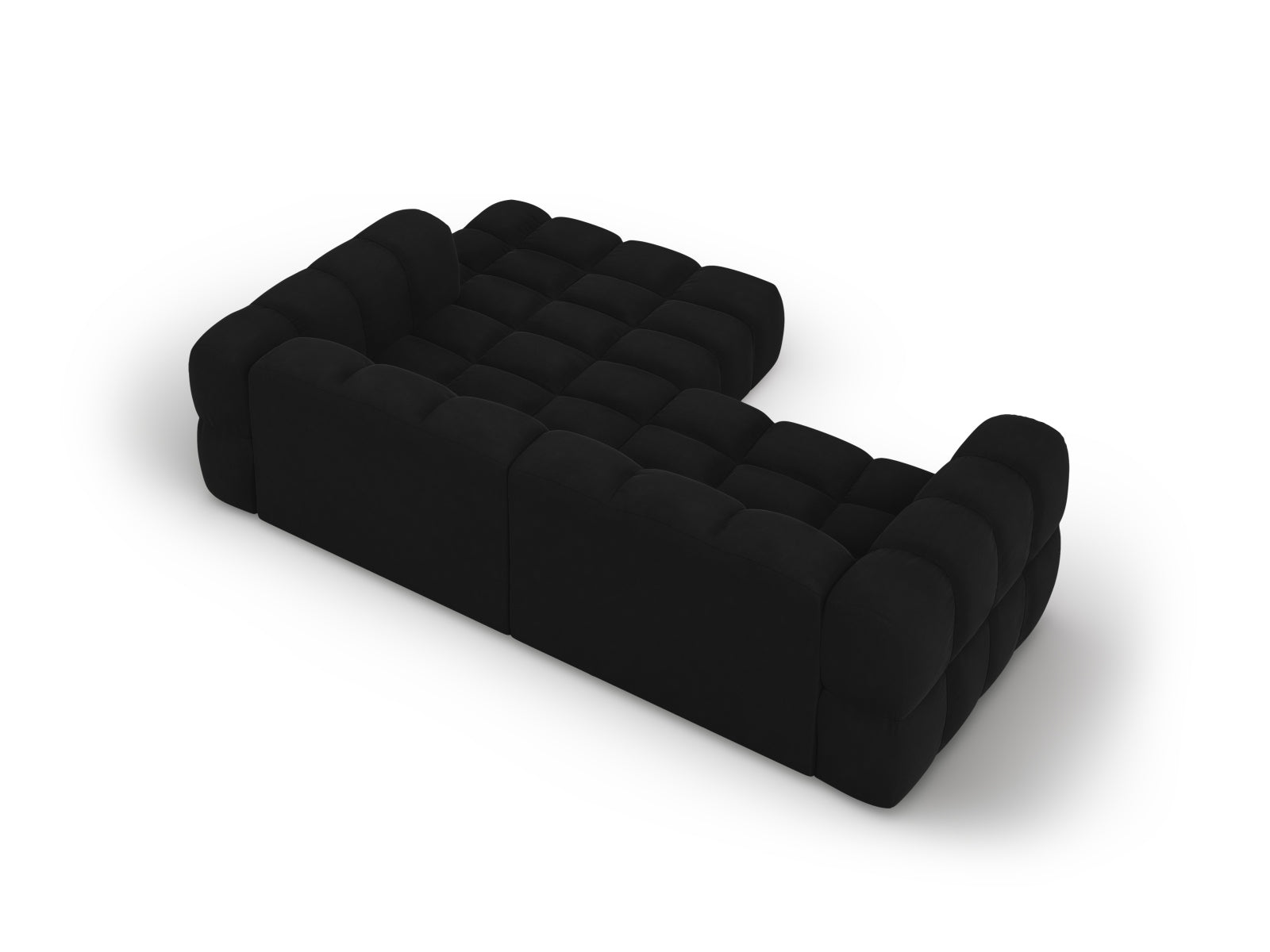 Entdecken Sie das Sky Velour Ecksofa rechts (162 cm) von Cosmopolitan Design – stilvoll, modular und perfekt für Ihr modernes Wohnzimmer.