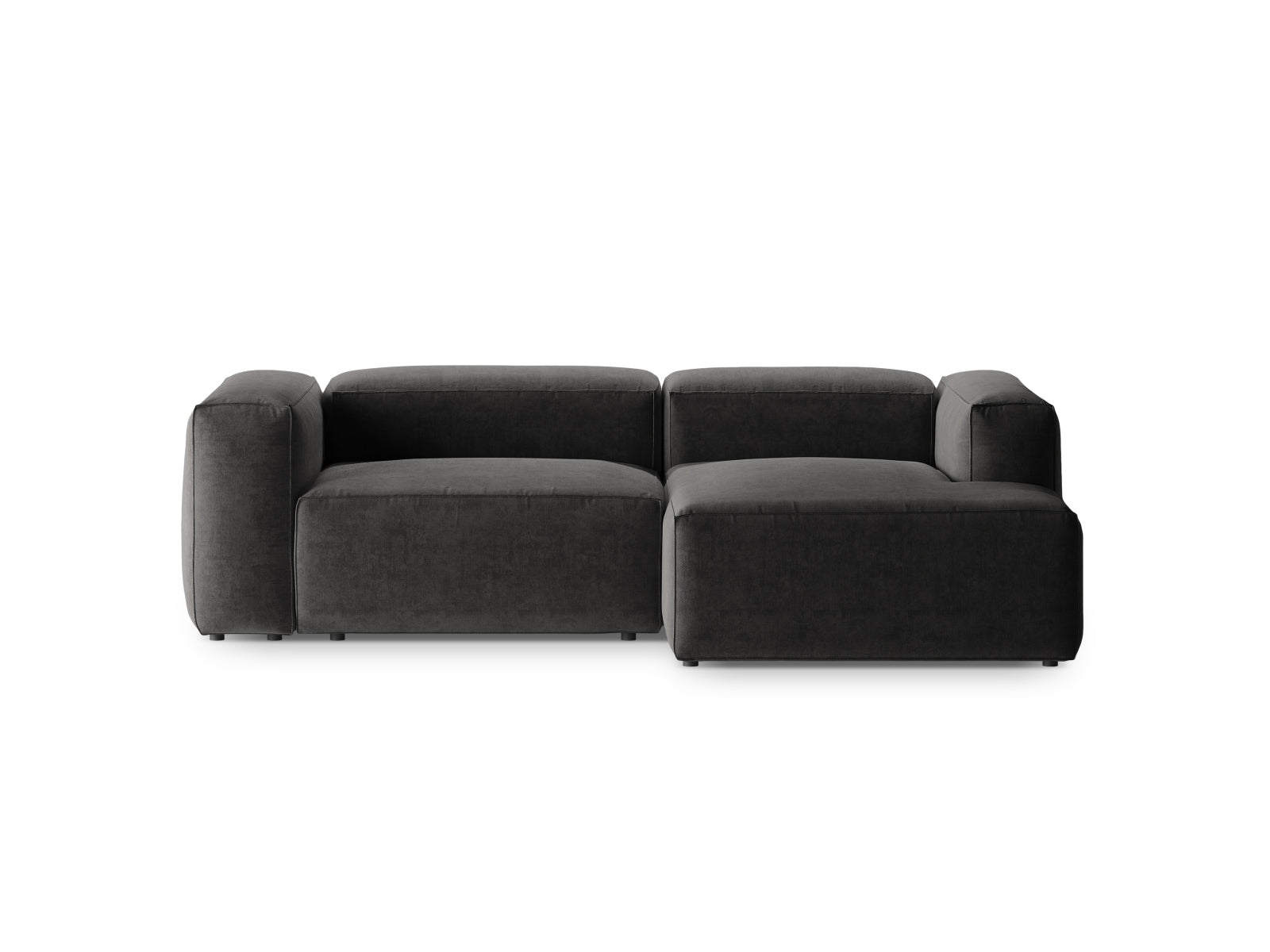 Bergamo Modular Ecksofa rechts 2 Sitzer in Graphite präsentiert im Onlineshop von KAQTU Design AG. Ecksofa rechts ist von Cosmopolitan Design