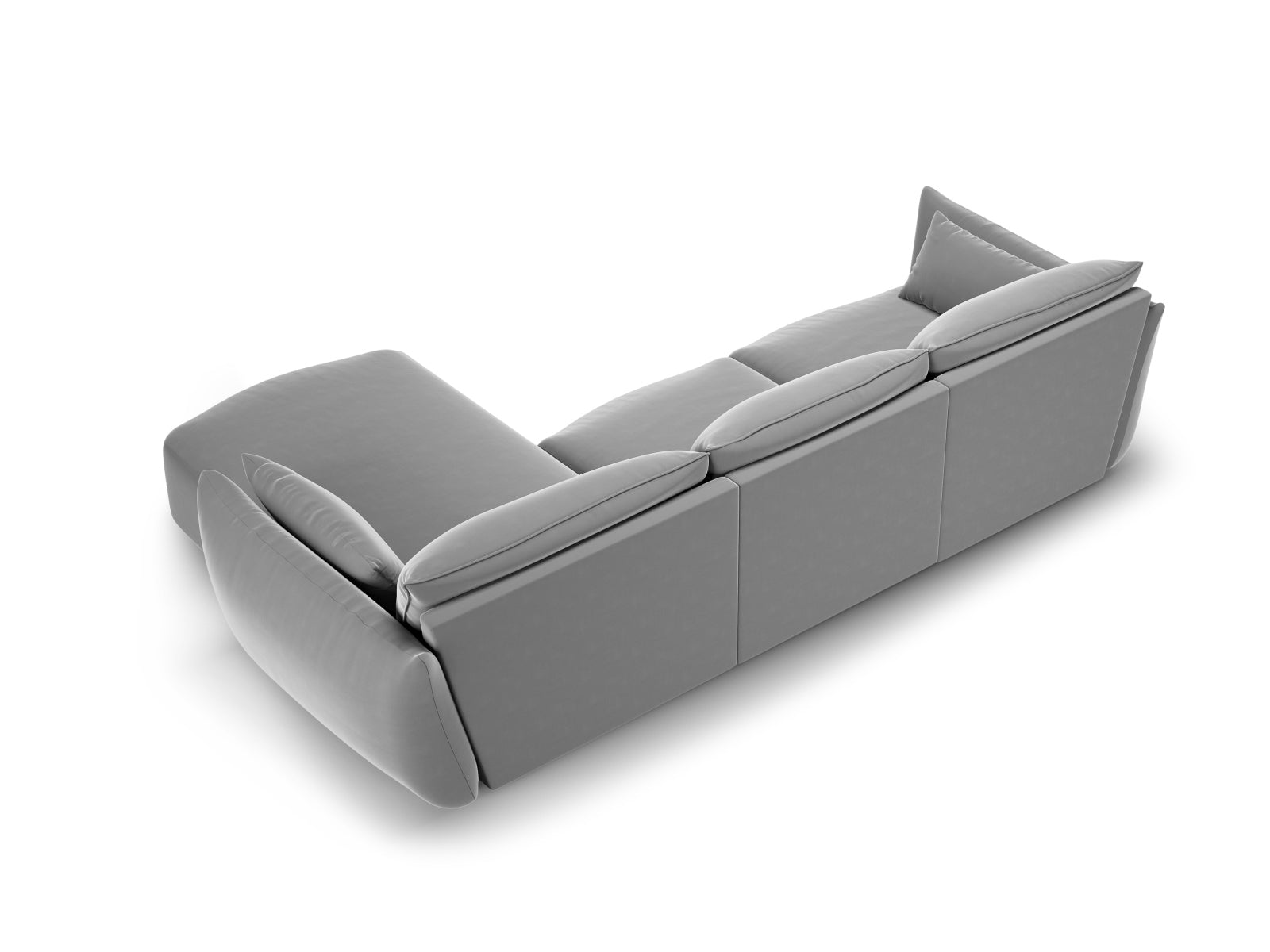 5-Sitzer Ecksofa rechts Matera in Grey-Salvador präsentiert im Onlineshop von KAQTU Design AG. Ecksofa rechts ist von Cosmopolitan Design