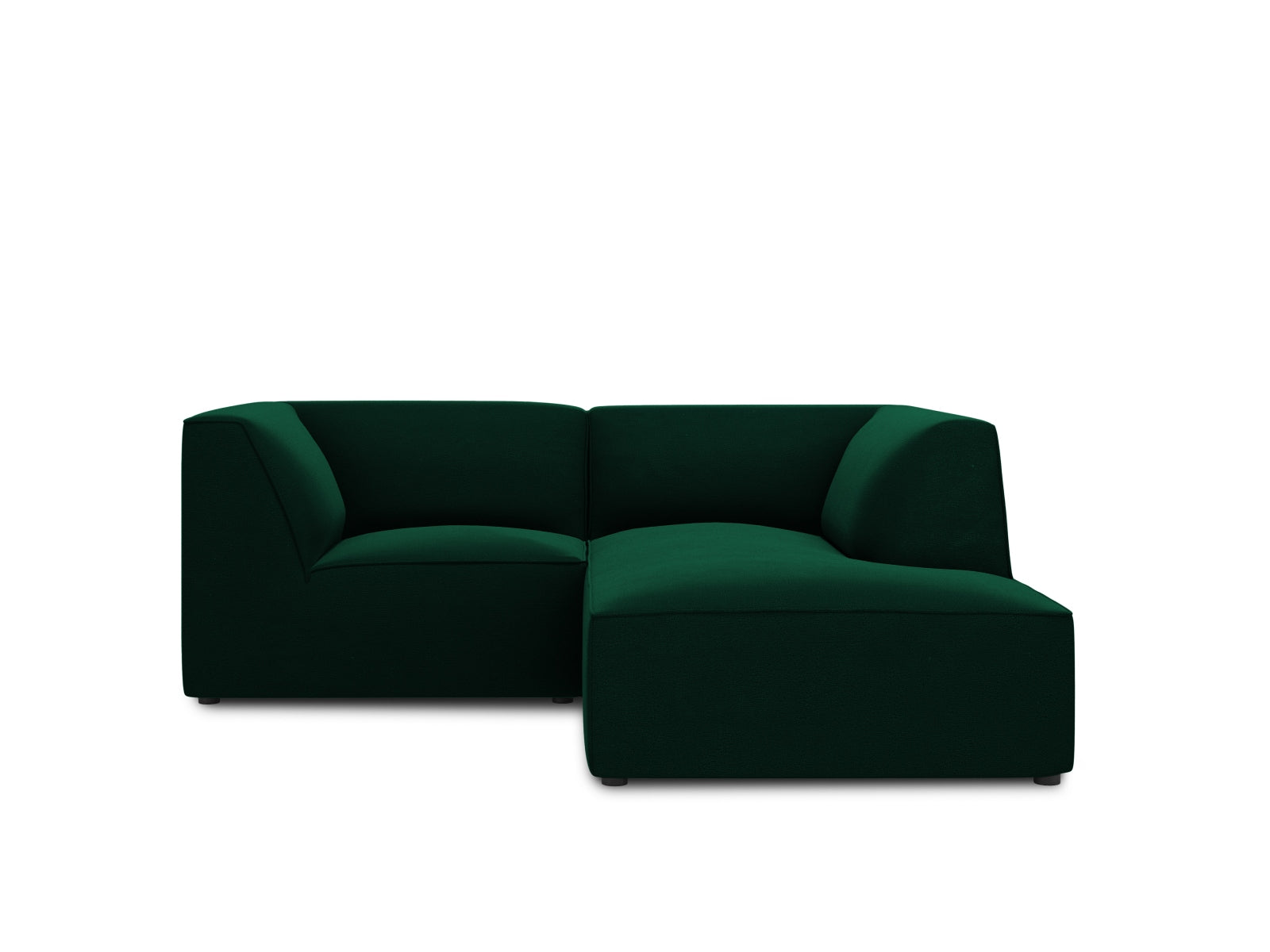Oslo Velour Modular Ecksofa rechts 3 Sitzer in Bottle Green präsentiert im Onlineshop von KAQTU Design AG. Ecksofa rechts ist von Cosmopolitan Design