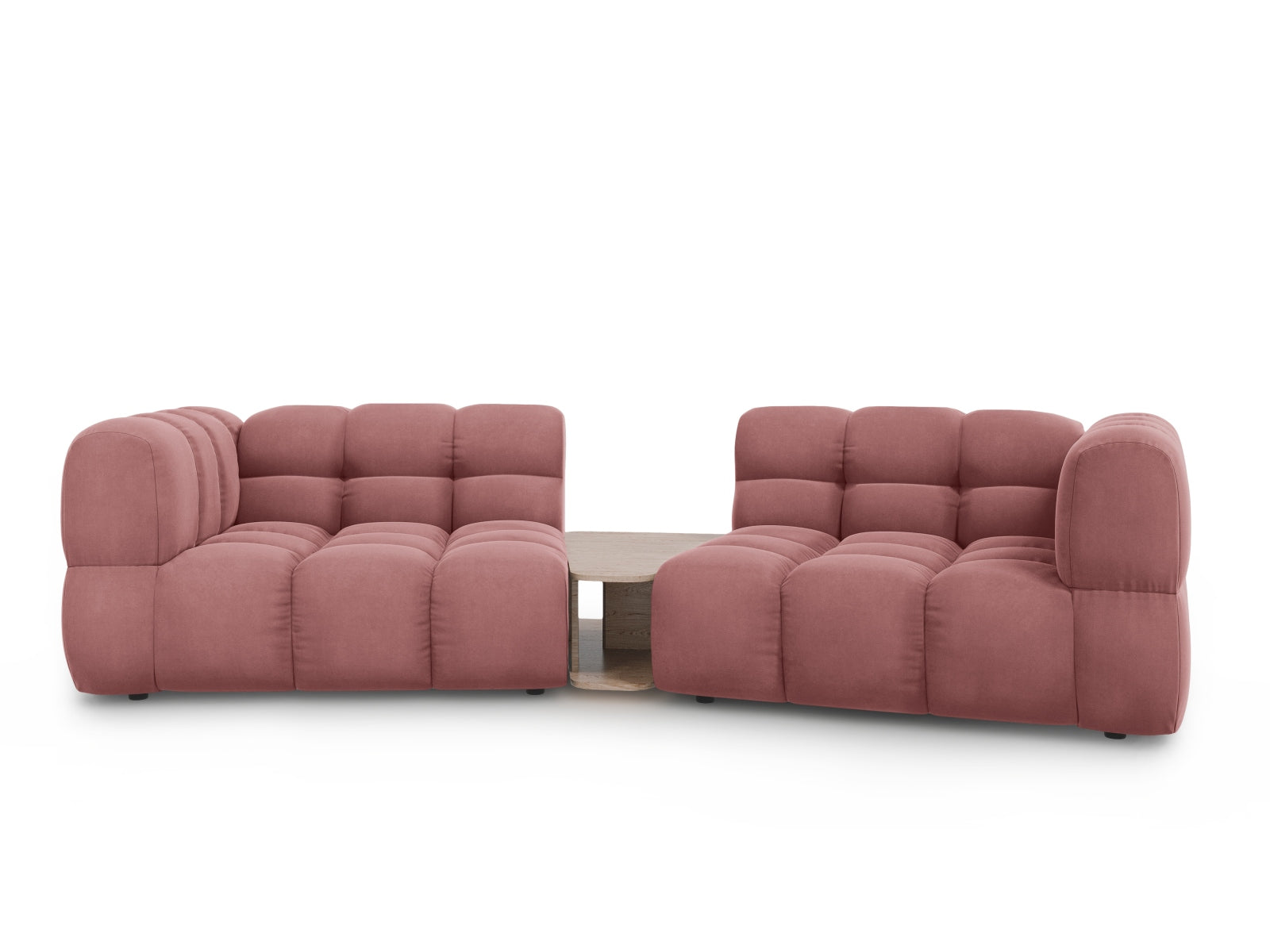 Sky Velour modulares Sofa 2 Sitzer 148cm in Flamingo-Casino präsentiert im Onlineshop von KAQTU Design AG. 3er Sofa ist von Cosmopolitan Design