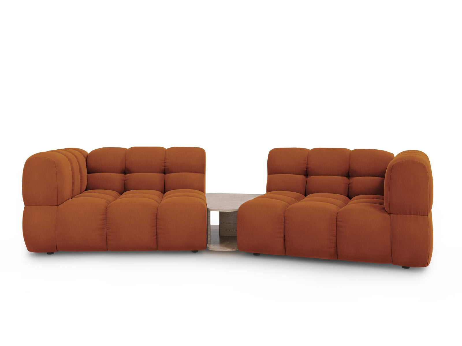 Sky Velour modulares Sofa 2 Sitzer 148cm in Terracotta-Casino präsentiert im Onlineshop von KAQTU Design AG. 3er Sofa ist von Cosmopolitan Design