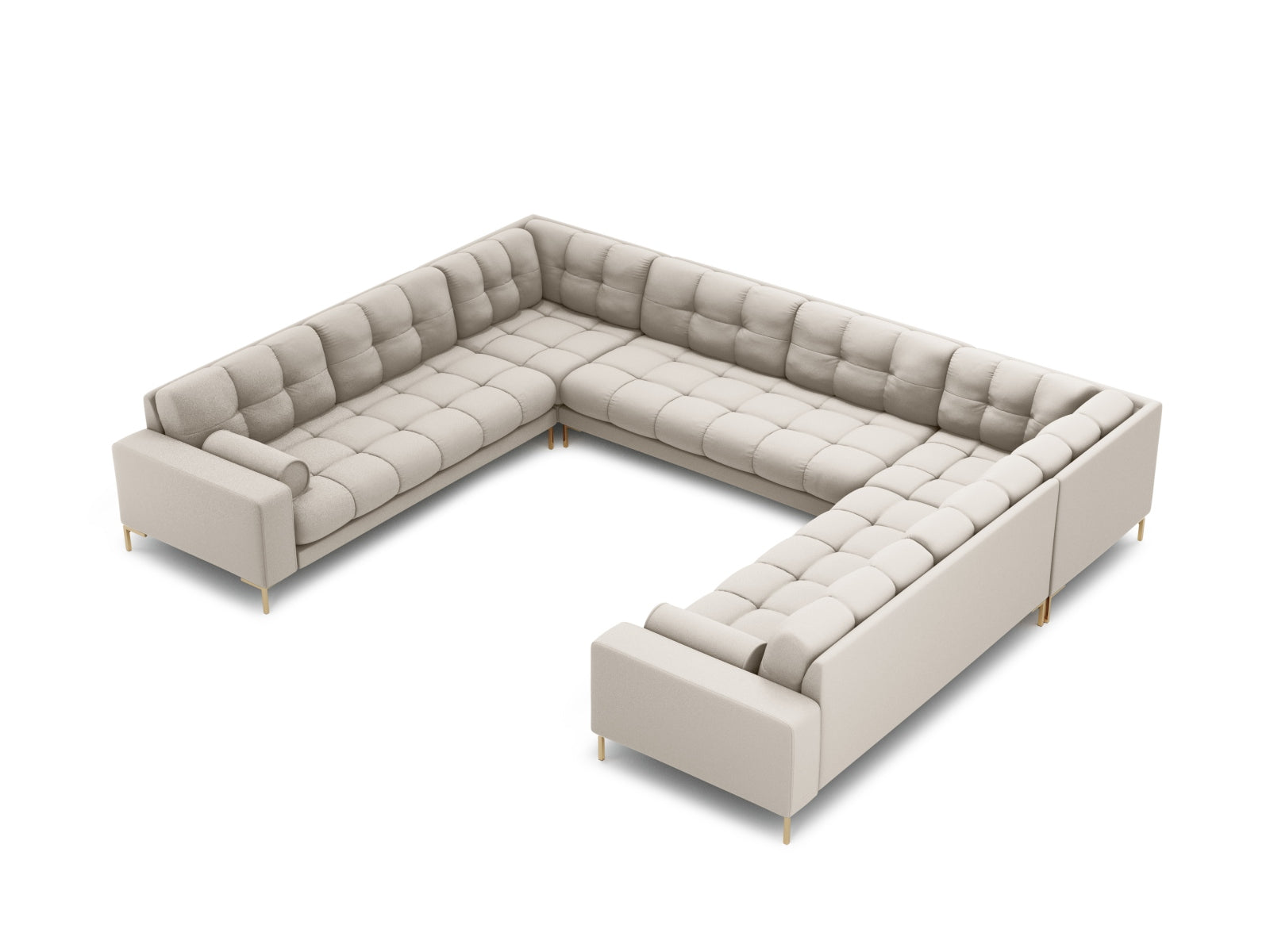 9-Sitzer Panoramic Sofa Bali in Beige-Neve präsentiert im Onlineshop von KAQTU Design AG. Ecksofa ist von Cosmopolitan Design
