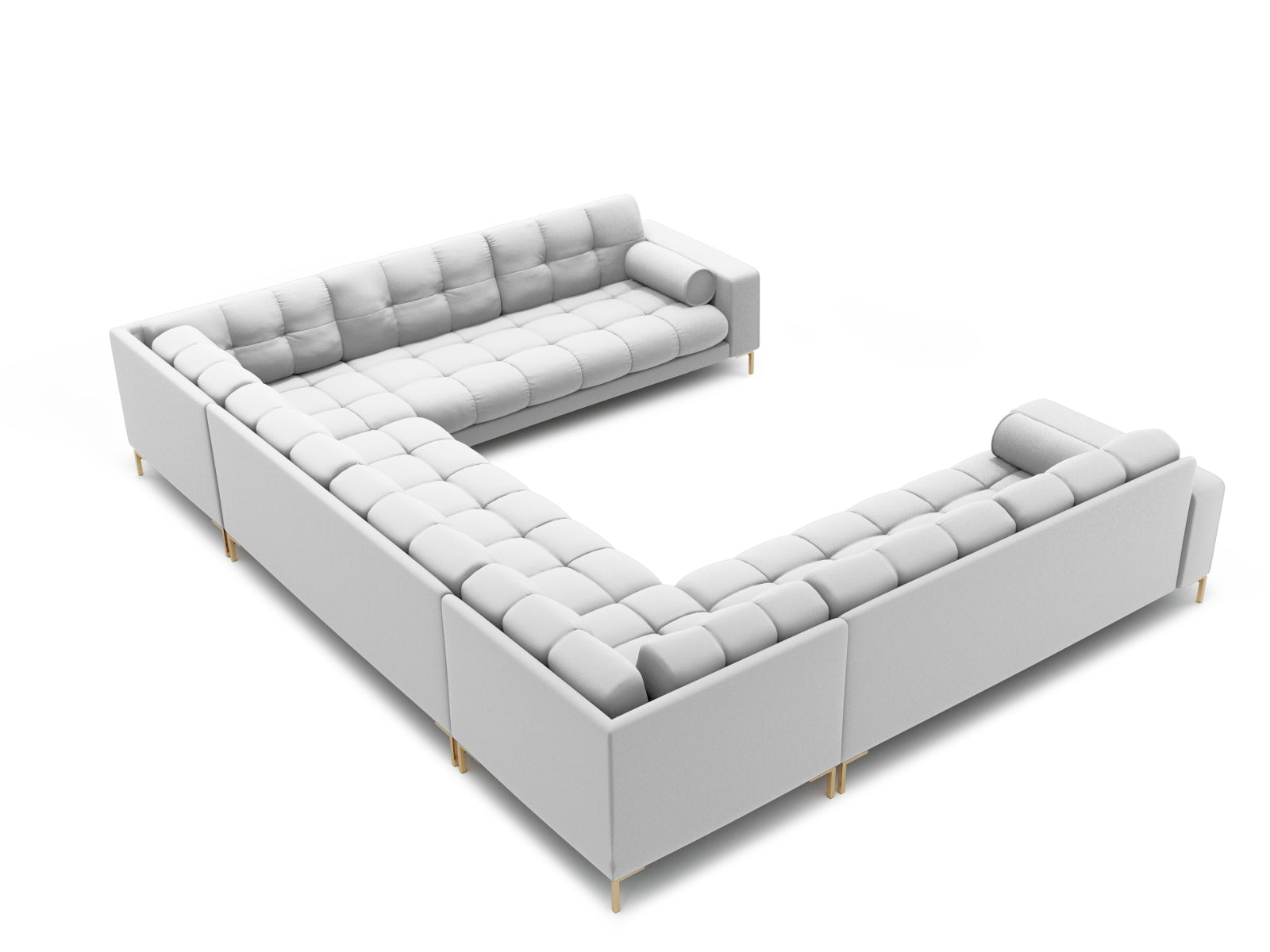 9-Sitzer Panoramic Sofa Bali in Light Grey-Neve präsentiert im Onlineshop von KAQTU Design AG. Ecksofa ist von Cosmopolitan Design