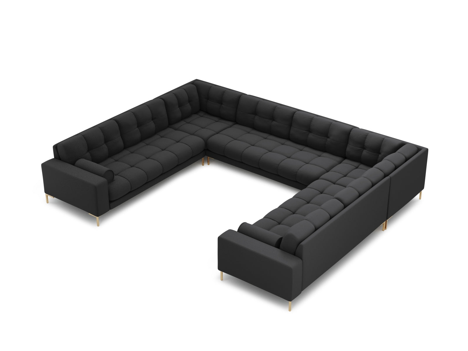 9-Sitzer Panoramic Sofa Bali in Dark Grey-Neve präsentiert im Onlineshop von KAQTU Design AG. Ecksofa ist von Cosmopolitan Design