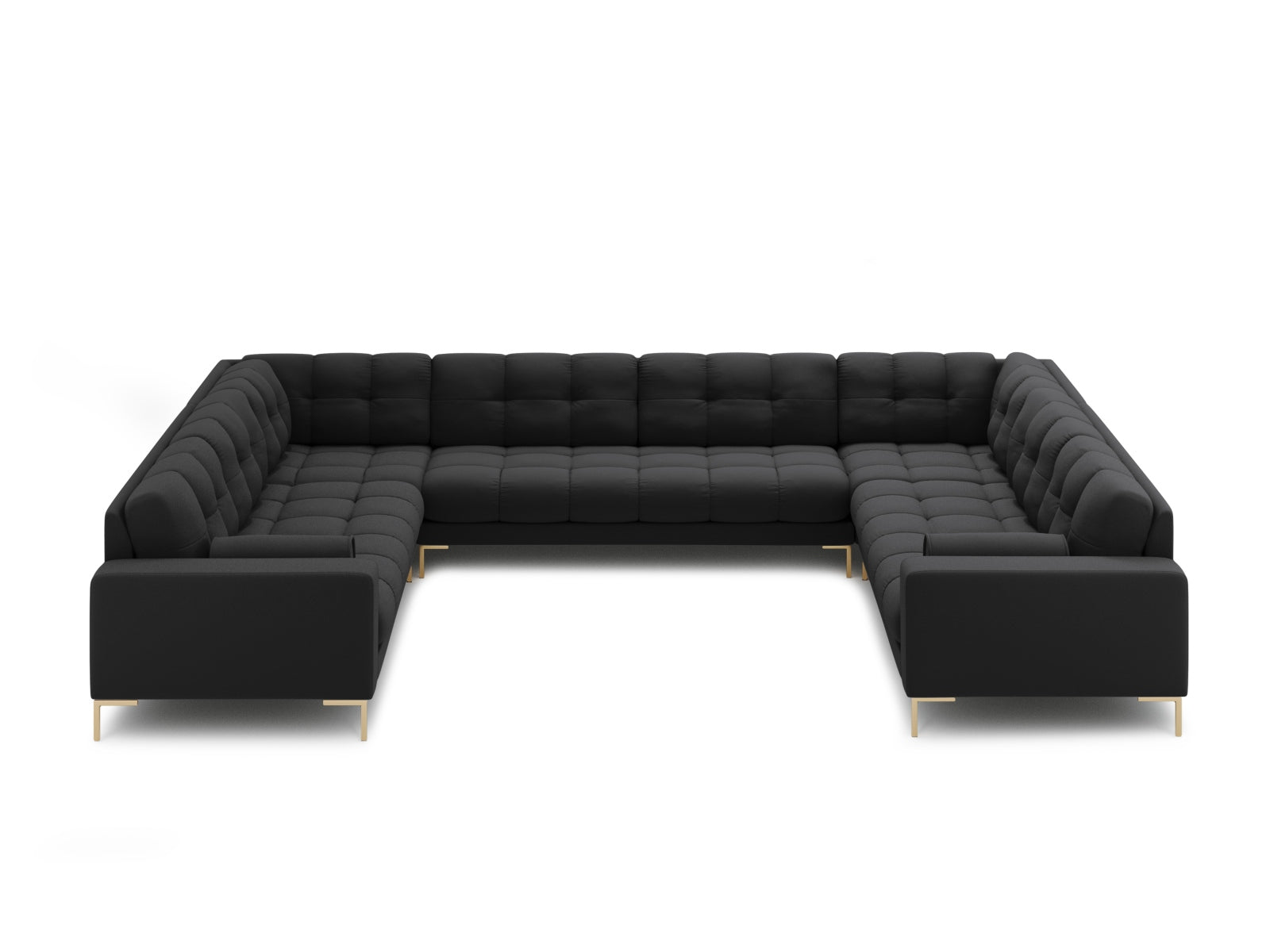 9-Sitzer Panoramic Sofa Bali in Dark Grey-Neve präsentiert im Onlineshop von KAQTU Design AG. Ecksofa ist von Cosmopolitan Design