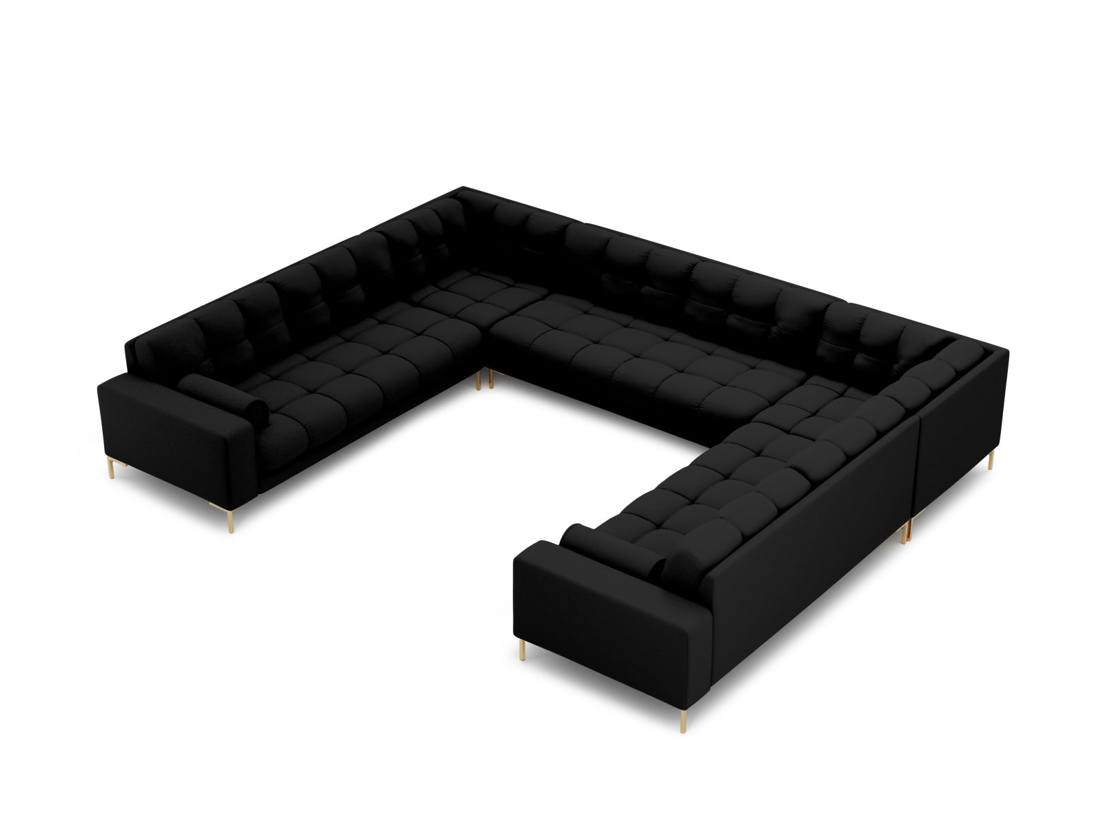9-Sitzer Panoramic Sofa Bali in Black-Neve präsentiert im Onlineshop von KAQTU Design AG. Ecksofa ist von Cosmopolitan Design
