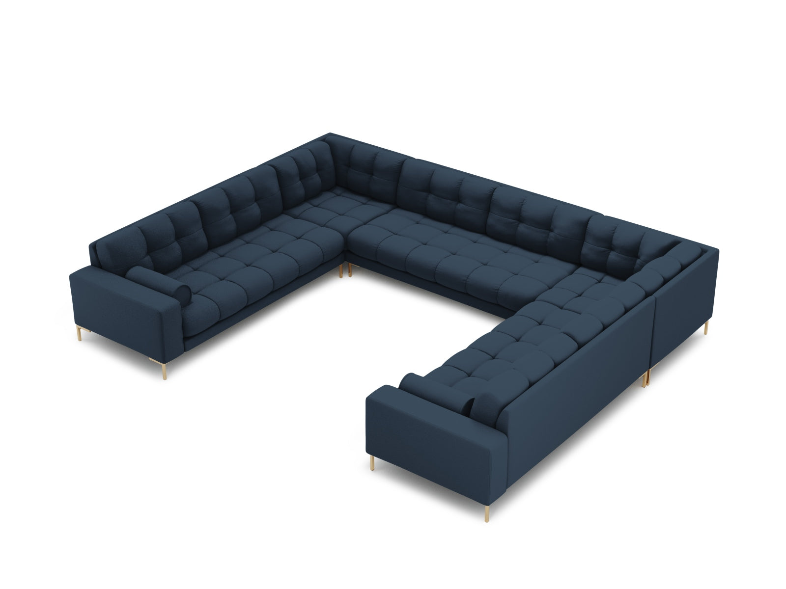 9-Sitzer Panoramic Sofa Bali in Blue-Neve präsentiert im Onlineshop von KAQTU Design AG. Ecksofa ist von Cosmopolitan Design