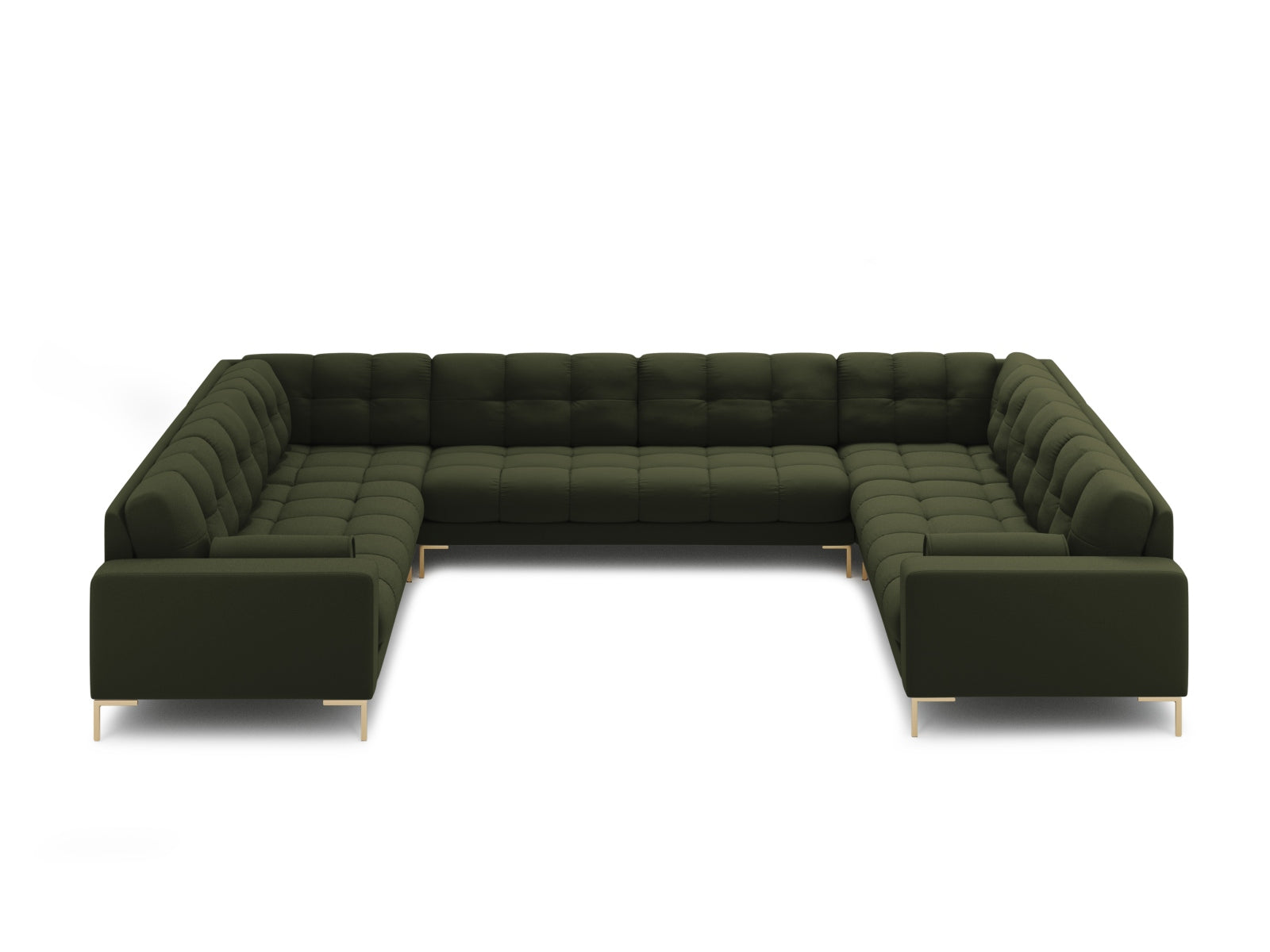 9-Sitzer Panoramic Sofa Bali in Green-Neve präsentiert im Onlineshop von KAQTU Design AG. Ecksofa ist von Cosmopolitan Design