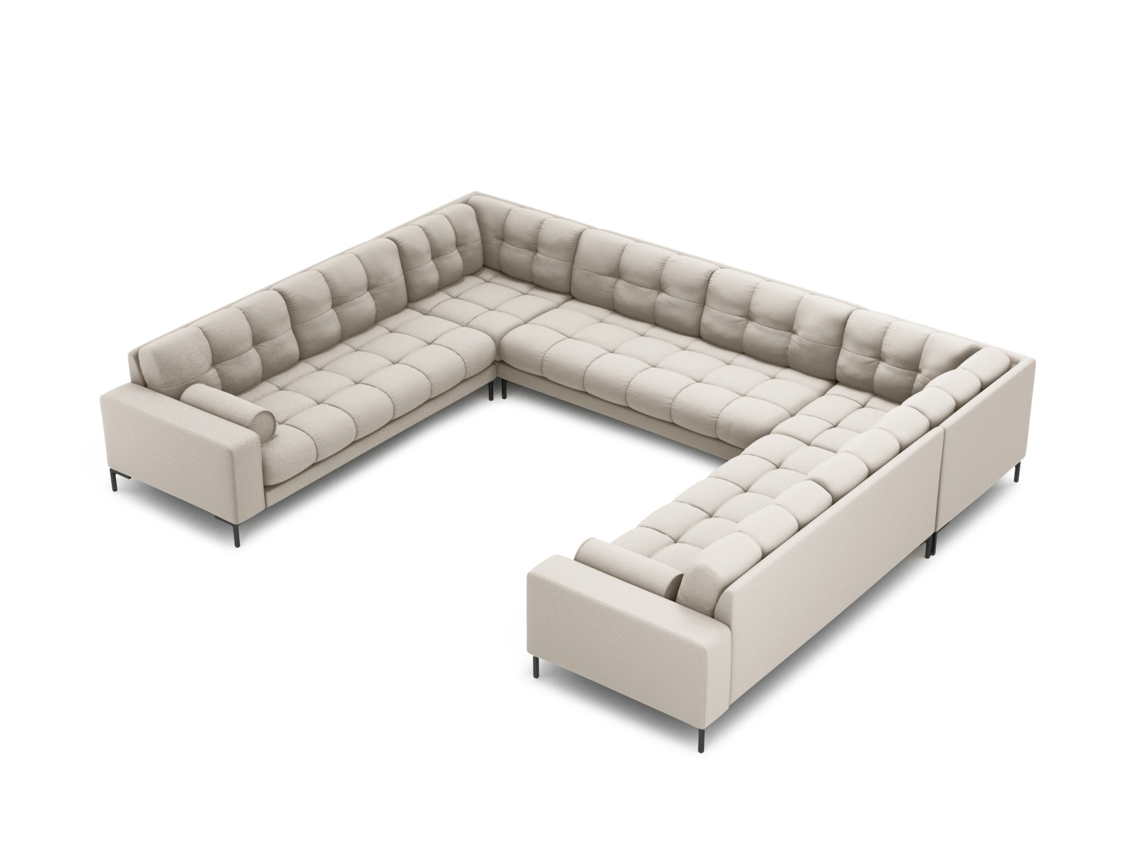 9-Sitzer Panoramic Sofa Bali in Beige-Neve präsentiert im Onlineshop von KAQTU Design AG. Ecksofa ist von Cosmopolitan Design