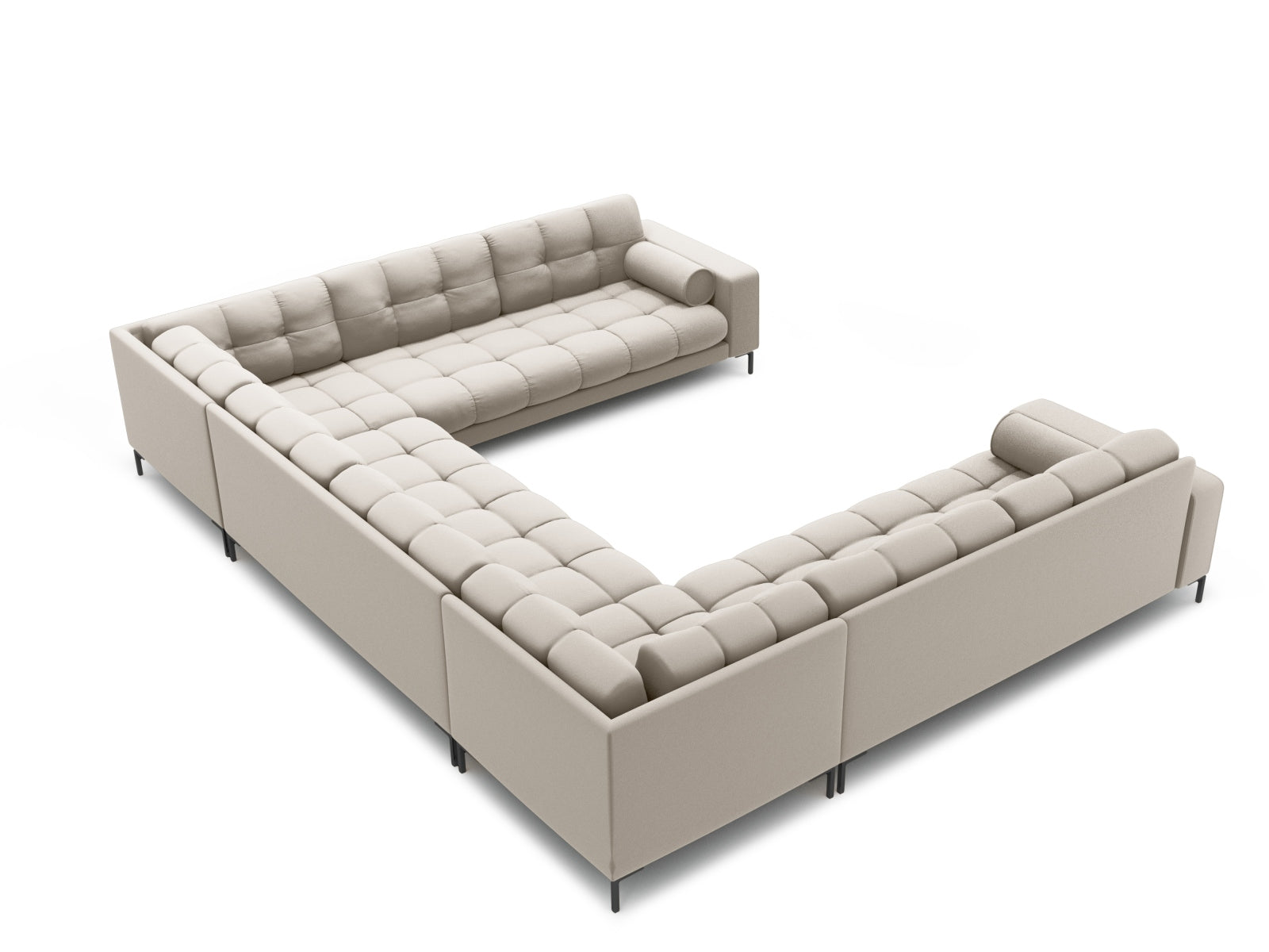 9-Sitzer Panoramic Sofa Bali in Beige-Neve präsentiert im Onlineshop von KAQTU Design AG. Ecksofa ist von Cosmopolitan Design