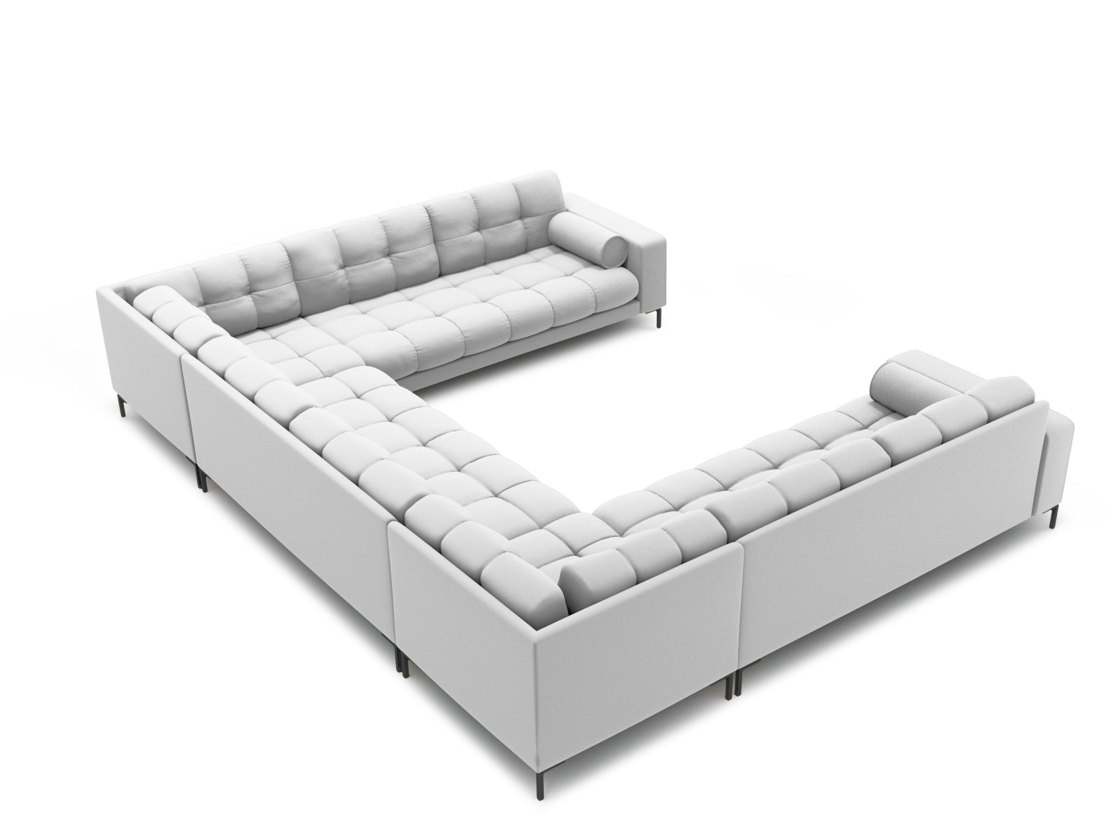 9-Sitzer Panoramic Sofa Bali in Light Grey-Neve präsentiert im Onlineshop von KAQTU Design AG. Ecksofa ist von Cosmopolitan Design