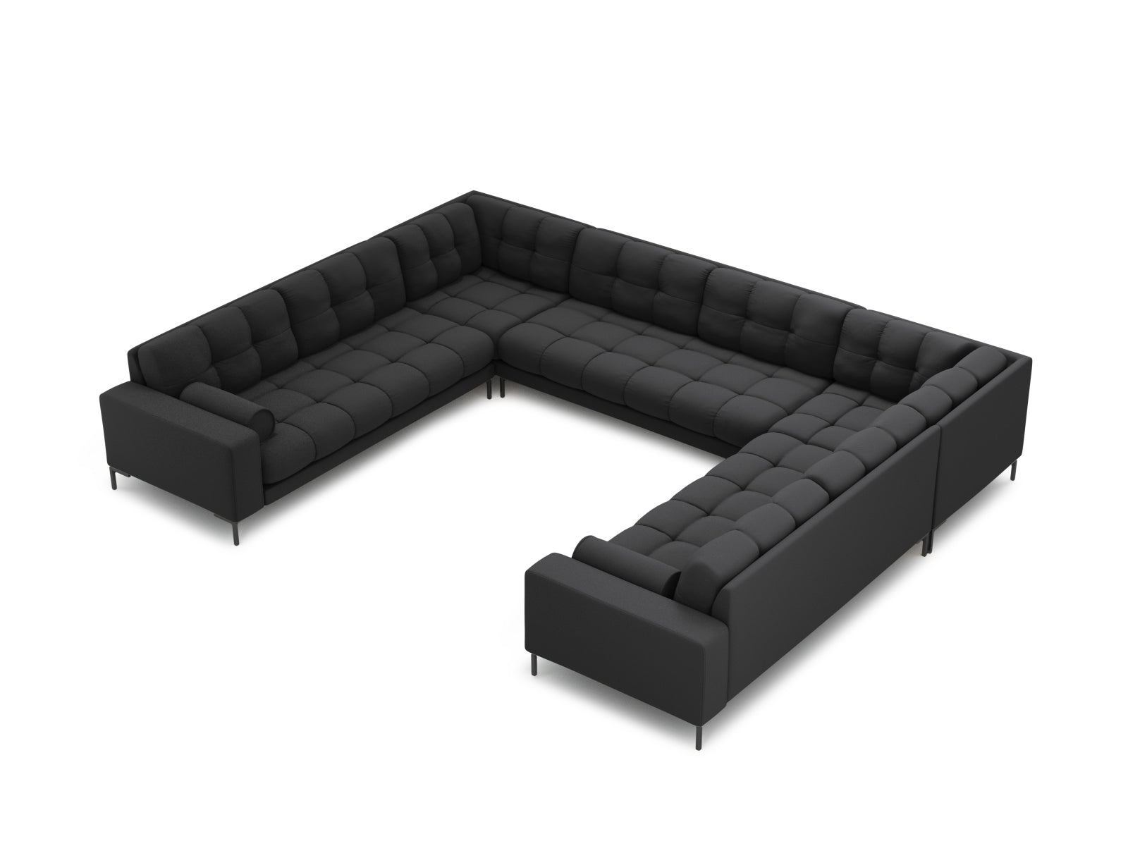 9-Sitzer Panoramic Sofa Bali in Dark Grey-Neve präsentiert im Onlineshop von KAQTU Design AG. Ecksofa ist von Cosmopolitan Design