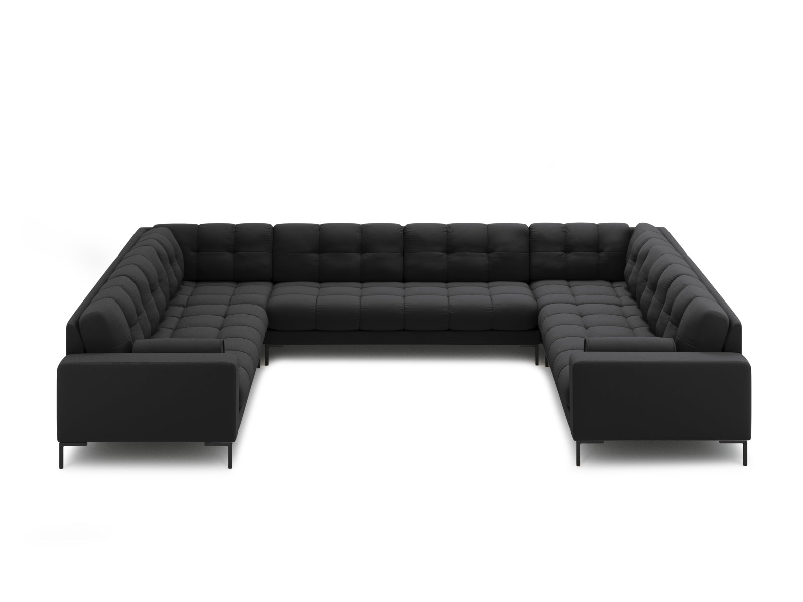 9-Sitzer Panoramic Sofa Bali in Dark Grey-Neve präsentiert im Onlineshop von KAQTU Design AG. Ecksofa ist von Cosmopolitan Design
