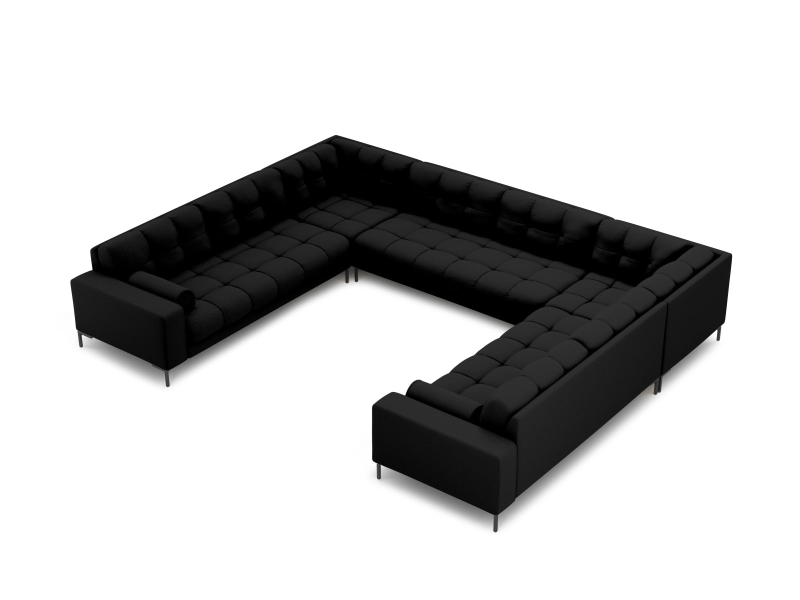9-Sitzer Panoramic Sofa Bali in Black-Neve präsentiert im Onlineshop von KAQTU Design AG. Ecksofa ist von Cosmopolitan Design