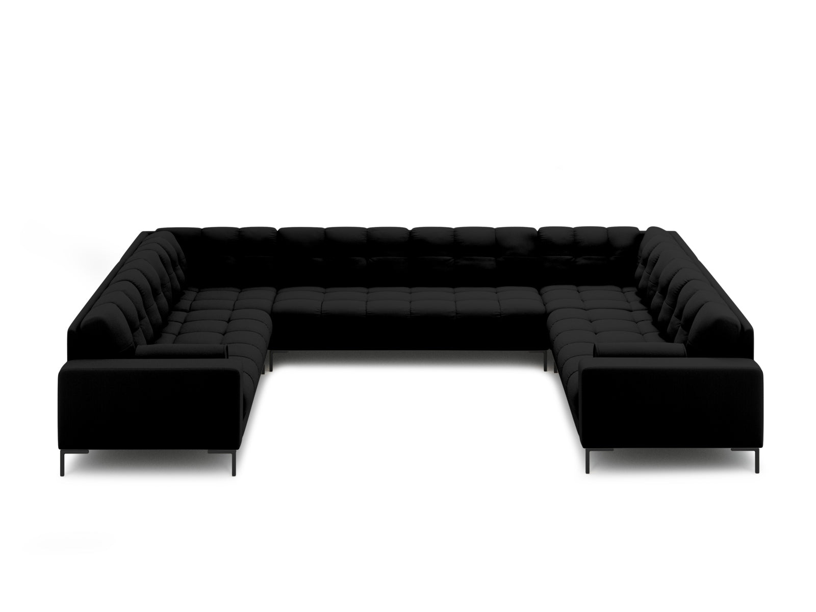 9-Sitzer Panoramic Sofa Bali in Black-Neve präsentiert im Onlineshop von KAQTU Design AG. Ecksofa ist von Cosmopolitan Design