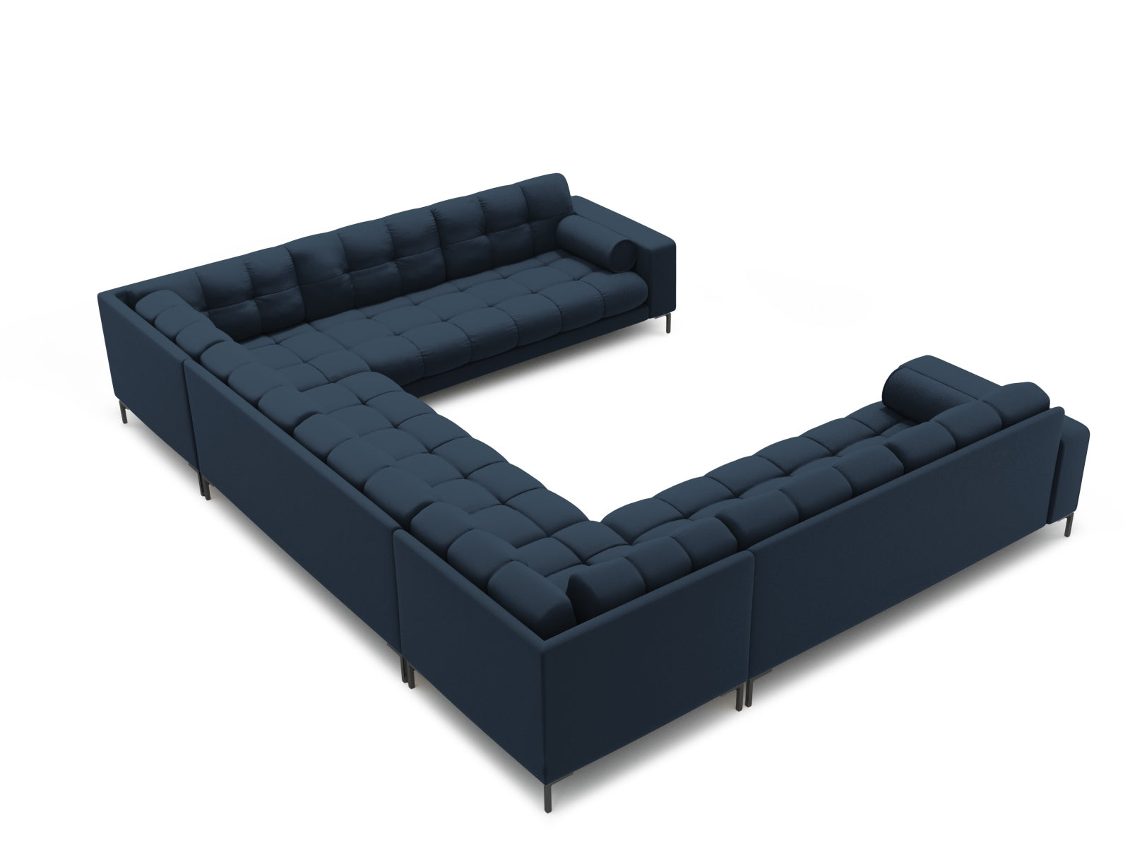 9-Sitzer Panoramic Sofa Bali in Blue-Neve präsentiert im Onlineshop von KAQTU Design AG. Ecksofa ist von Cosmopolitan Design