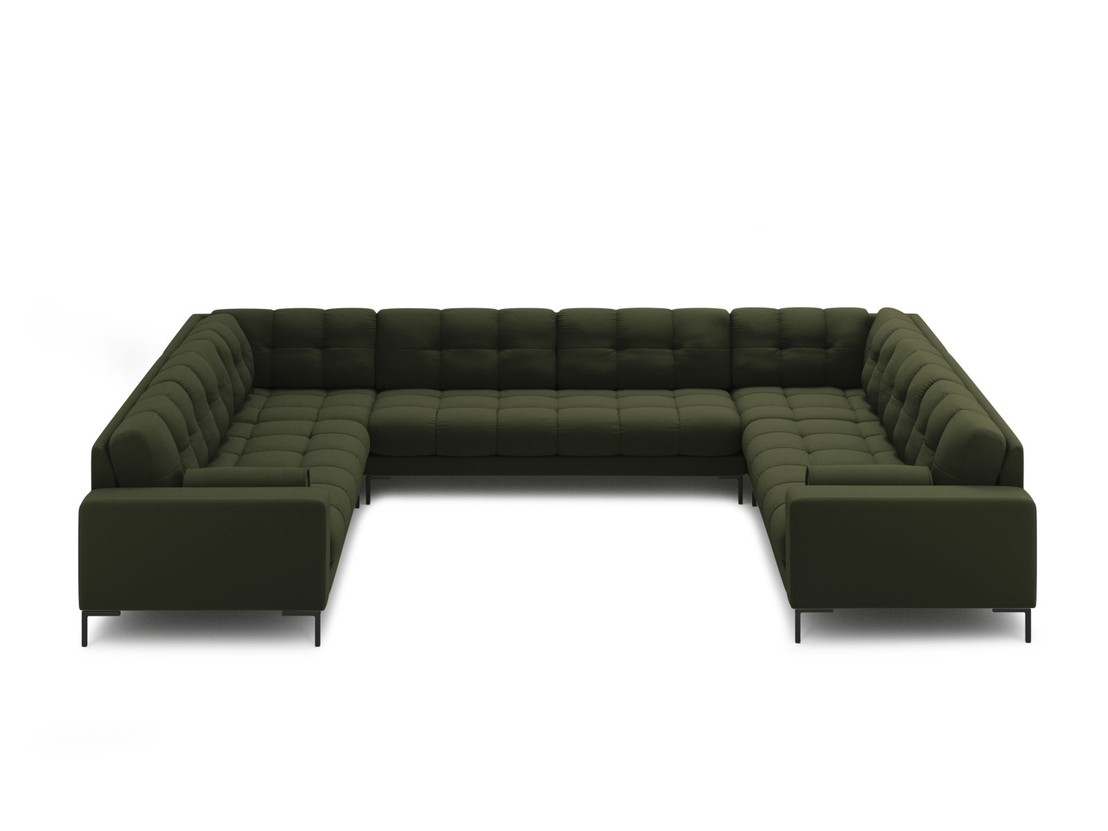 9-Sitzer Panoramic Sofa Bali in Green-Neve präsentiert im Onlineshop von KAQTU Design AG. Ecksofa ist von Cosmopolitan Design