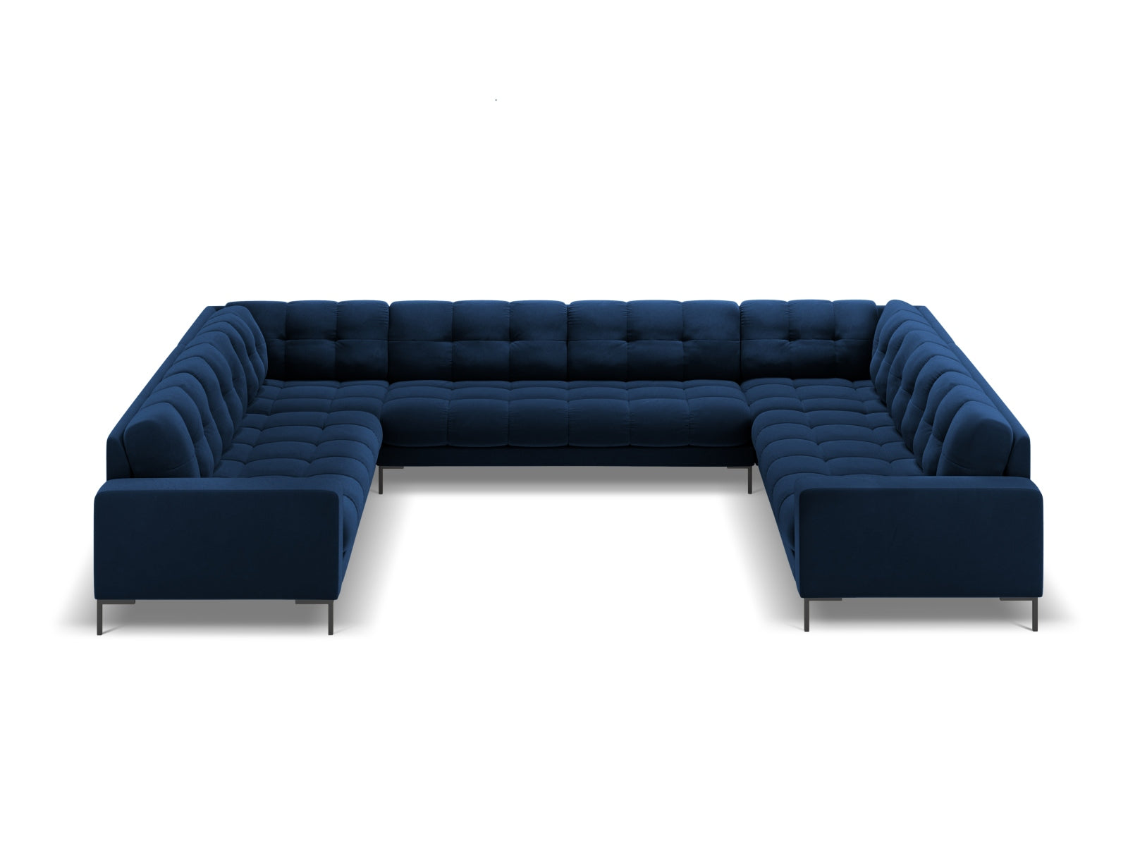 9-Sitzer Panoramic Sofa Bali in Royal Blue-Bluvel präsentiert im Onlineshop von KAQTU Design AG. Ecksofa ist von Cosmopolitan Design