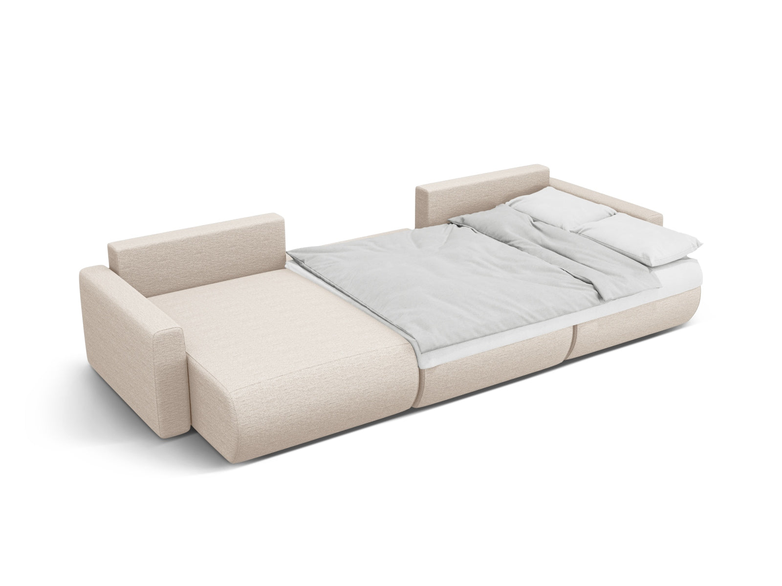 Entdecken Sie das stilvolle Belfast Panoramic Sofa von Cosmopolitan Design – ein 4-Sitzer mit praktischem Stauraum und bequemer Schlaffunktion für Ihr modernes Zuhause.