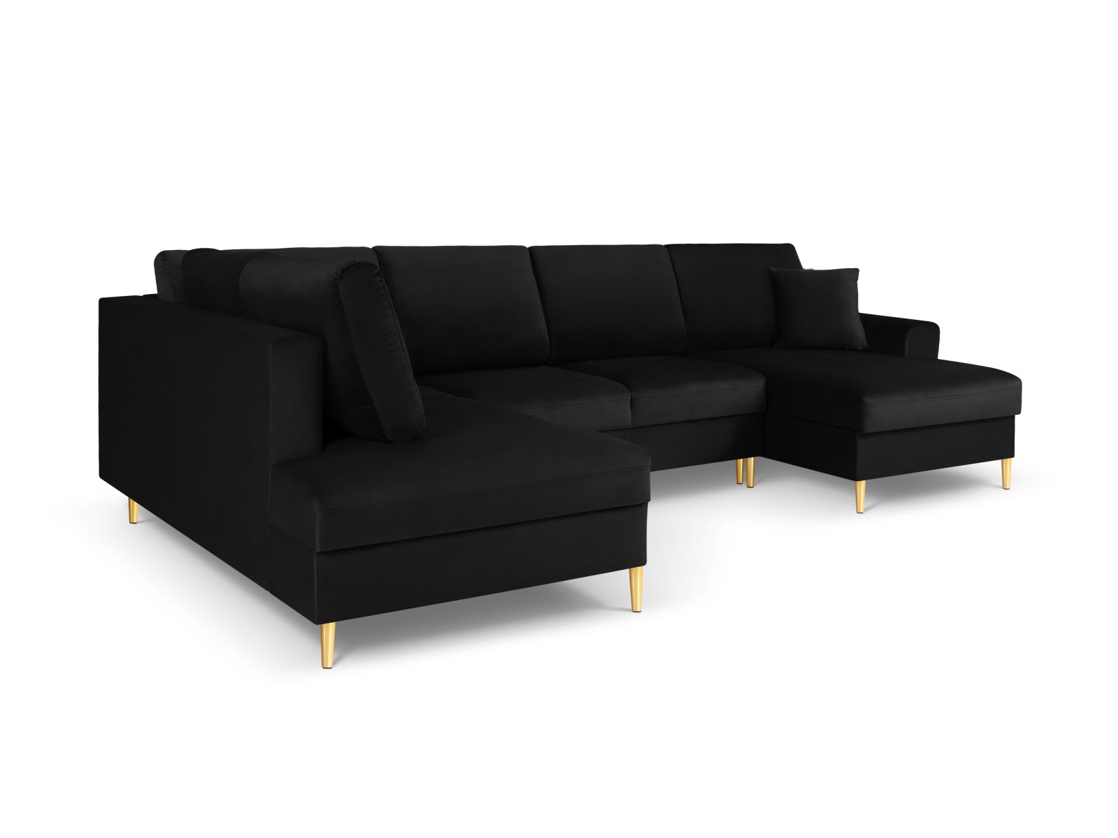 Erleben Sie das Kyoto Velour Panoramic Ecksofa links – ein stilvolles 7-Sitzer Sofa mit praktischer Schlaffunktion und viel Stauraum für Ihr Zuhause.