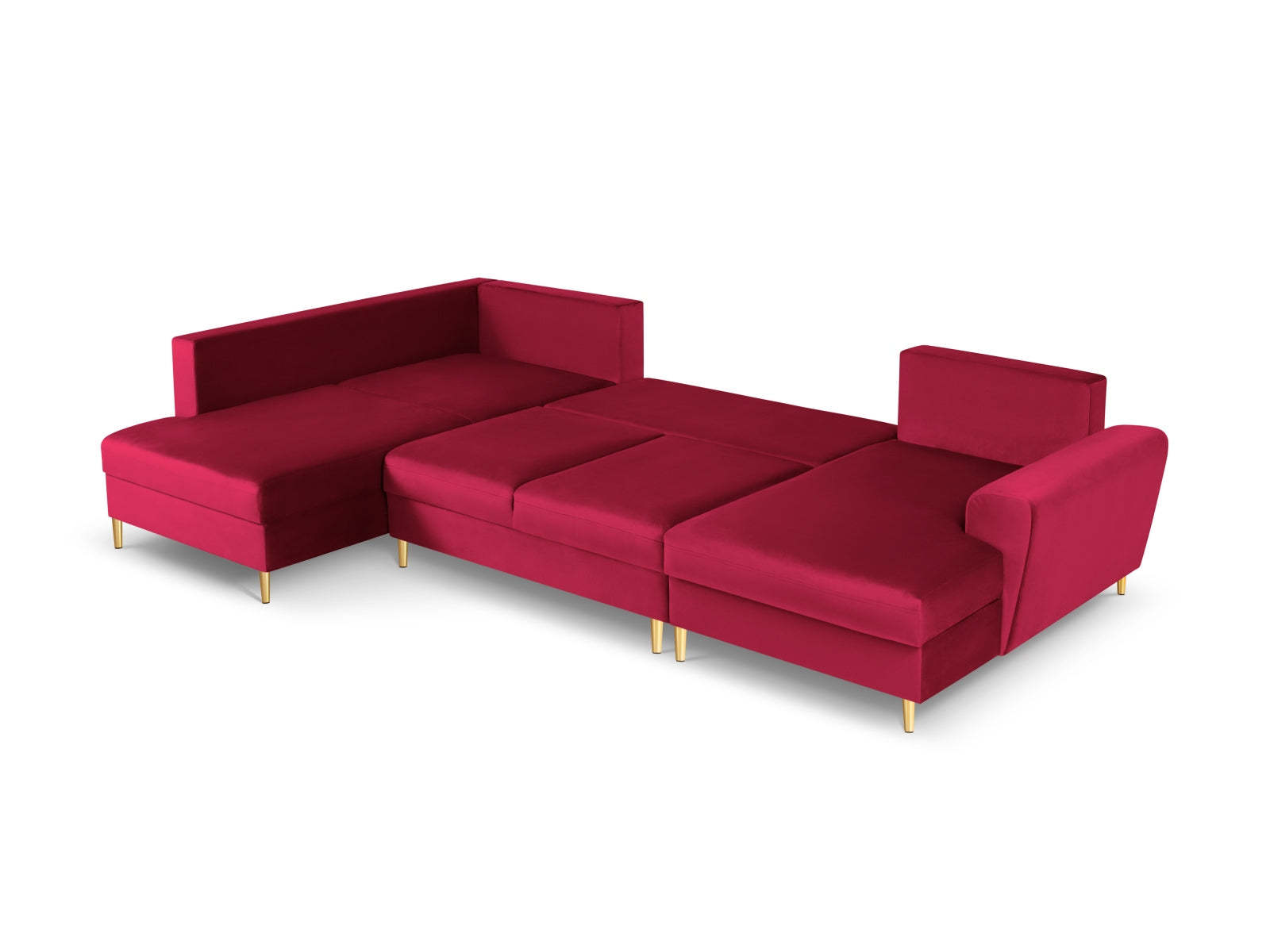 Erleben Sie das Kyoto Velour Panoramic Ecksofa links – ein stilvolles 7-Sitzer Sofa mit Schlaffunktion und cleverem Stauraum für Ihr Zuhause.