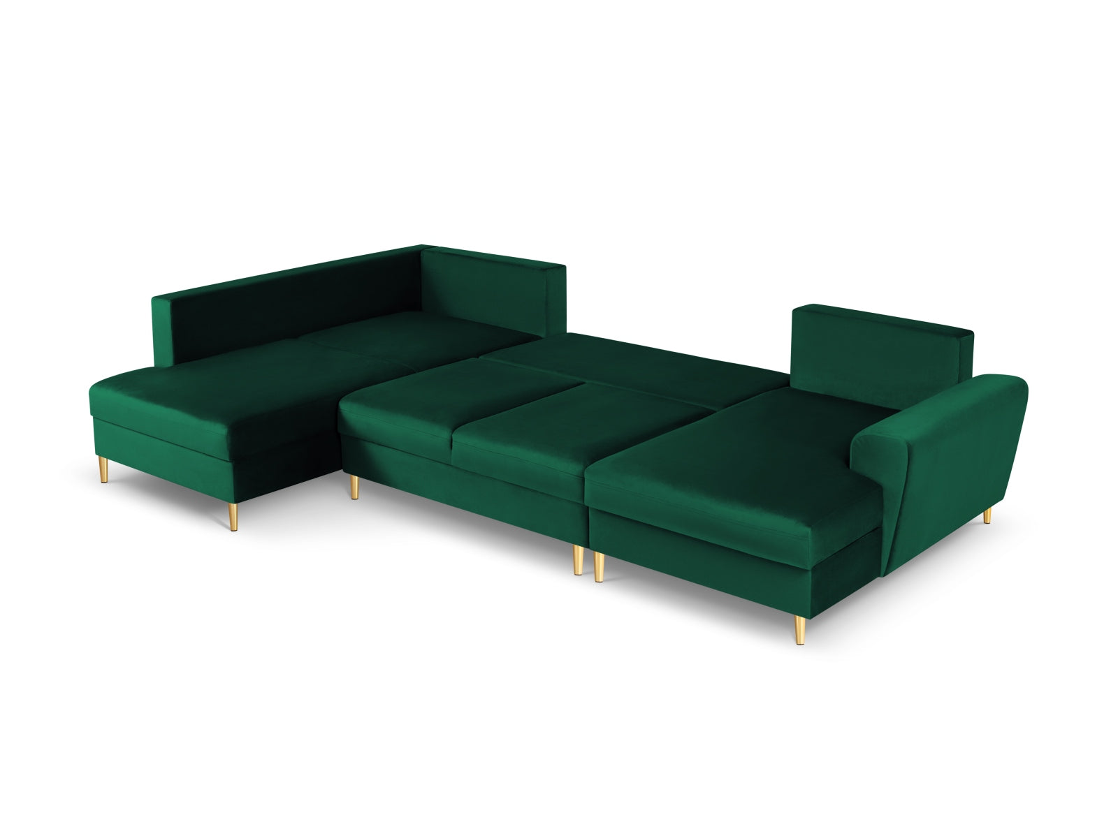 Erleben Sie das Kyoto Velour Panoramic Ecksofa links – ein stilvolles 7-Sitzer Sofa mit Schlaffunktion und cleverem Stauraum für Ihr Zuhause.