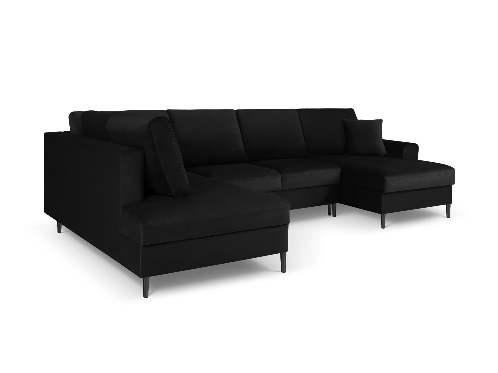 Erleben Sie das Kyoto Velour Panoramic Ecksofa links – ein stilvolles 7-Sitzer Sofa mit praktischer Schlaffunktion und viel Stauraum für Ihr Zuhause.