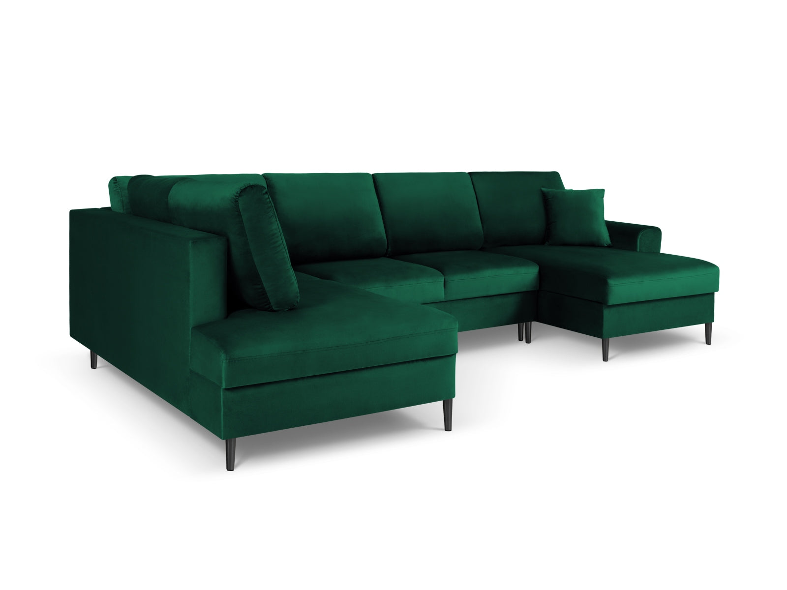 Erleben Sie das Kyoto Velour Panoramic Ecksofa links – ein stilvolles 7-Sitzer Sofa mit praktischer Schlaffunktion und viel Stauraum für Ihr Zuhause.