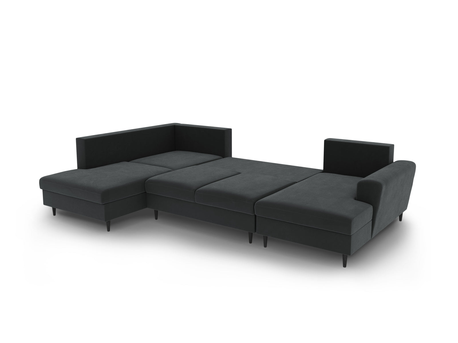 Entdecken Sie das Kyoto Velour Panoramic Sofa: ein stilvolles 7-Sitzer mit praktischen Stauraum- und Schlaffunktionen für Ihr modernes Zuhause.