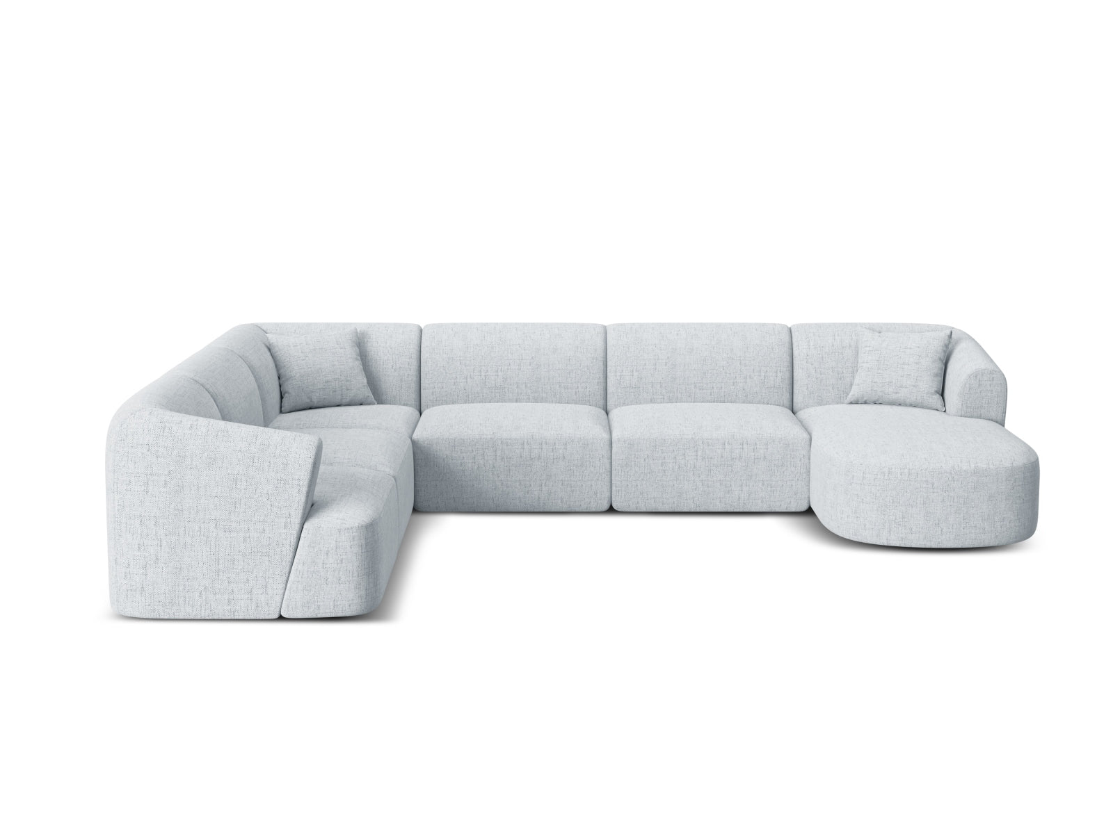 Campi Modular Panoramic Ecksofa links 7 Sitzer in Light Grey präsentiert im Onlineshop von KAQTU Design AG. Ecksofa links ist von Cosmopolitan Design