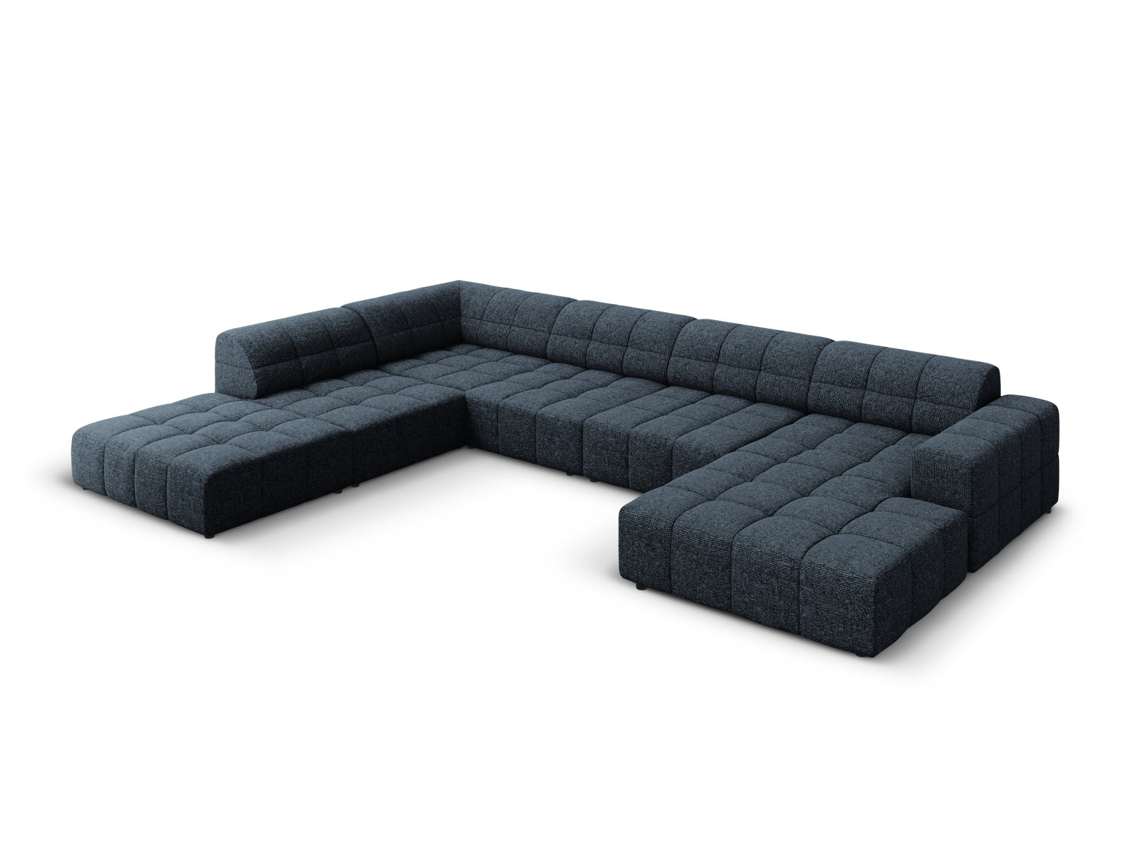 Chicago Panoramic Ecksofa links 7 Sitzer 262cm in Royal Blue präsentiert im Onlineshop von KAQTU Design AG. Ecksofa links ist von Cosmopolitan Design