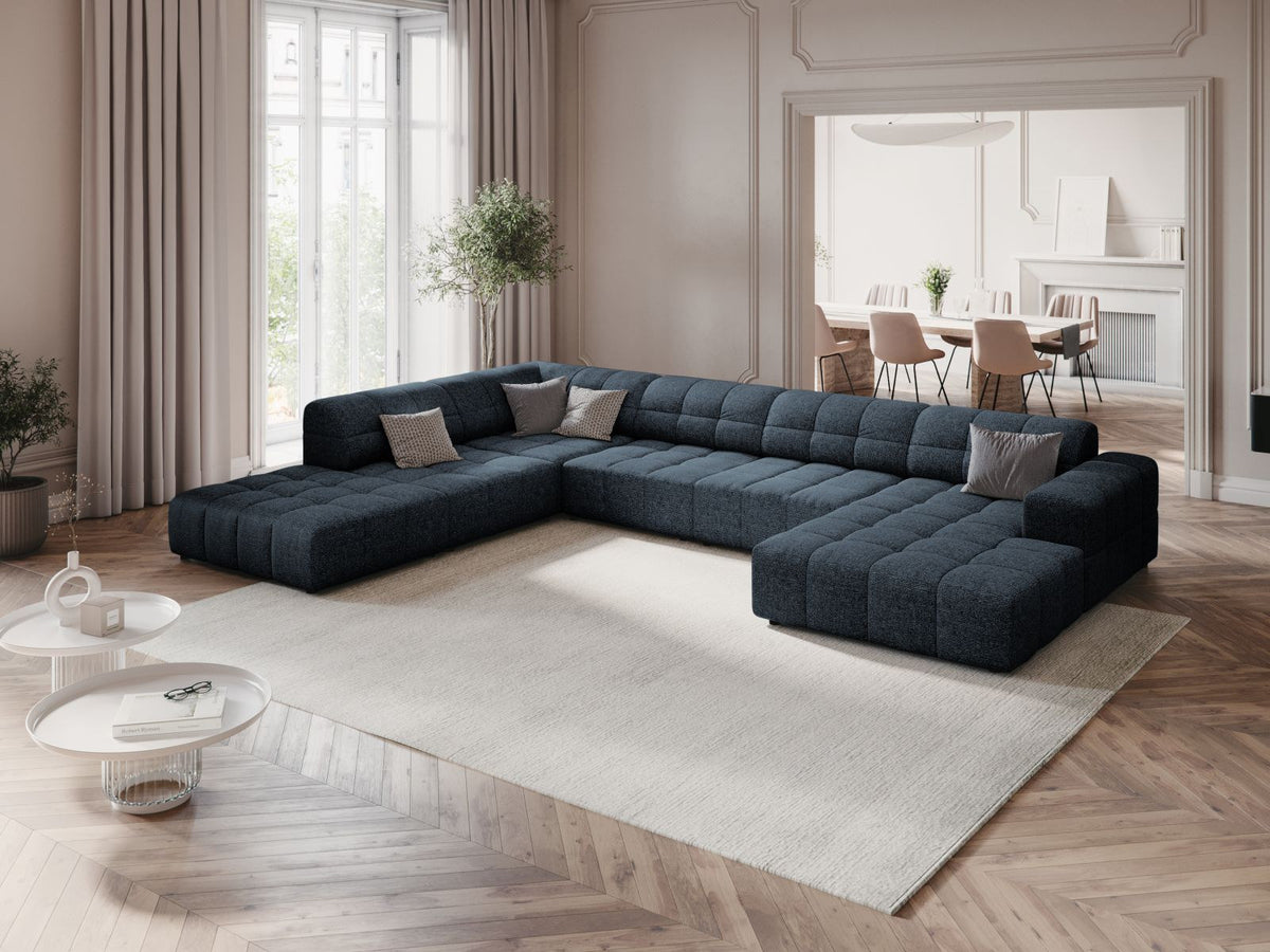 Chicago Panoramic Ecksofa links 7 Sitzer 262cm in Royal Blue-Haga präsentiert im Onlineshop von KAQTU Design AG. Ecksofa links ist von Cosmopolitan Design