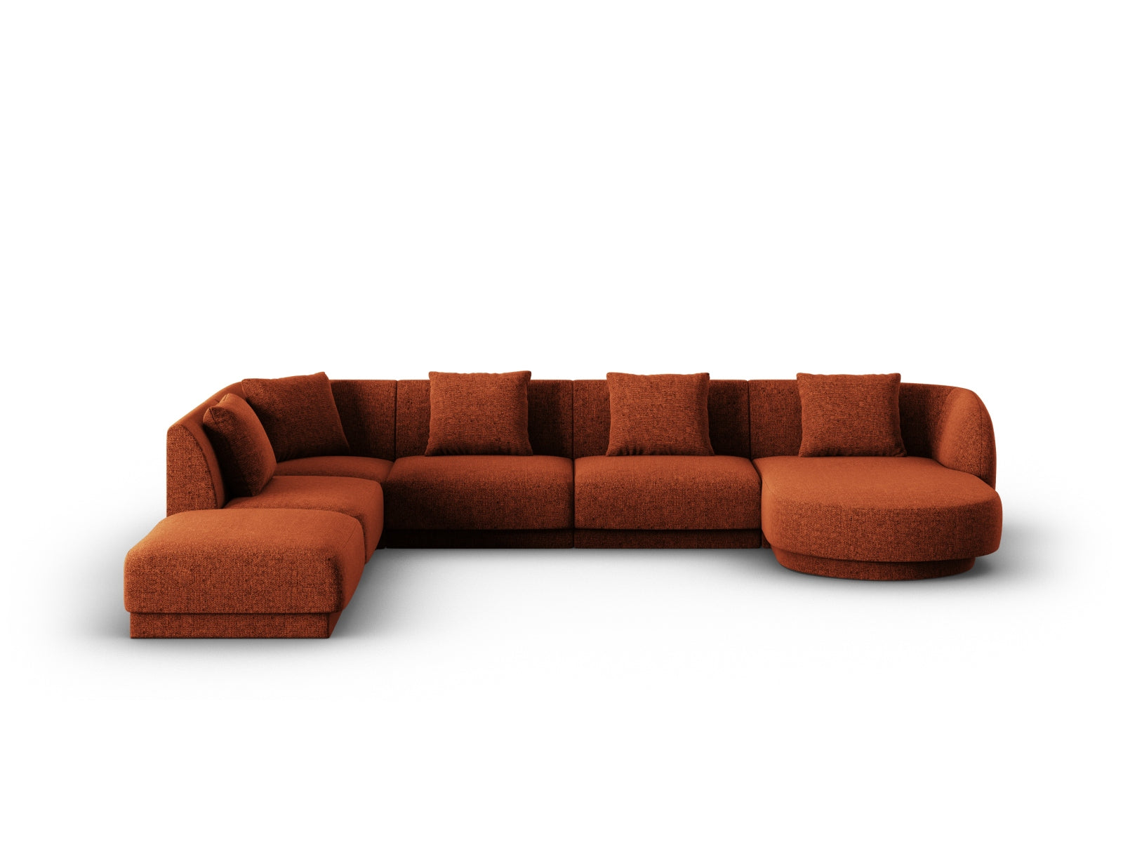 Tulum Panoramic Ecksofa links 6 Sitzer 255cm in Terracotta-Haga präsentiert im Onlineshop von KAQTU Design AG. Ecksofa links ist von Cosmopolitan Design
