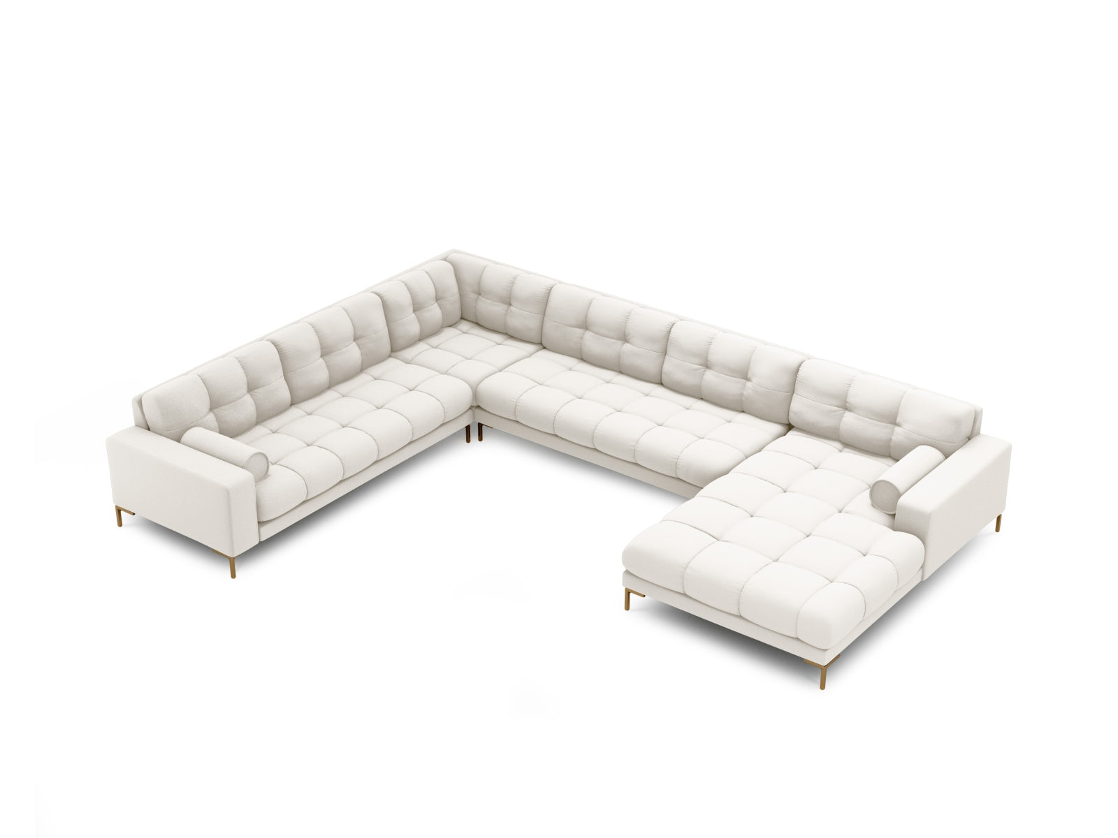 7-Sitzer Ecksofa links Panoramic Bali in Light Beige-Neve präsentiert im Onlineshop von KAQTU Design AG. Ecksofa links ist von Cosmopolitan Design
