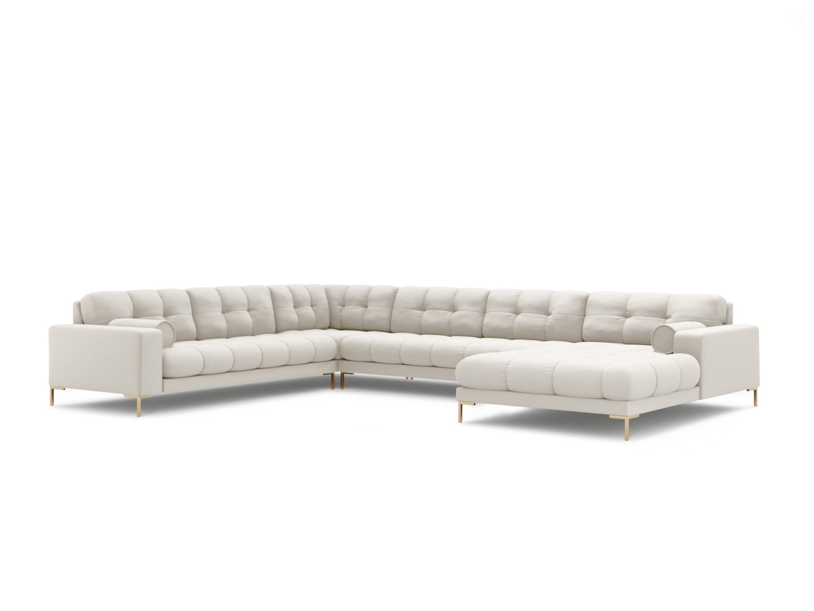 7-Sitzer Ecksofa links Panoramic Bali in Light Beige-Neve präsentiert im Onlineshop von KAQTU Design AG. Ecksofa links ist von Cosmopolitan Design