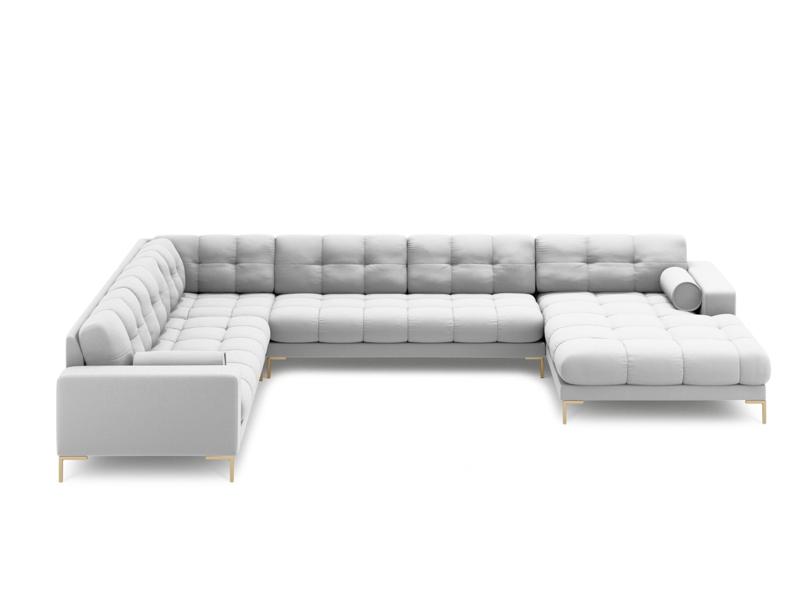 7-Sitzer Ecksofa links Panoramic Bali in Light Grey-Neve präsentiert im Onlineshop von KAQTU Design AG. Ecksofa links ist von Cosmopolitan Design