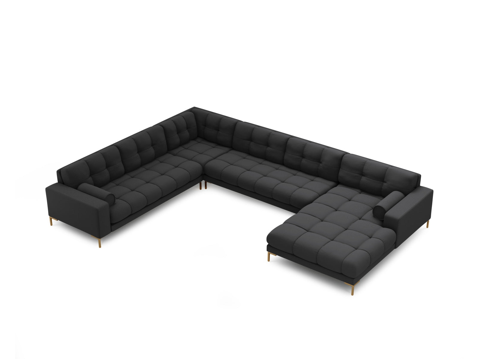 7-Sitzer Ecksofa links Panoramic Bali in Dark Grey-Neve präsentiert im Onlineshop von KAQTU Design AG. Ecksofa links ist von Cosmopolitan Design