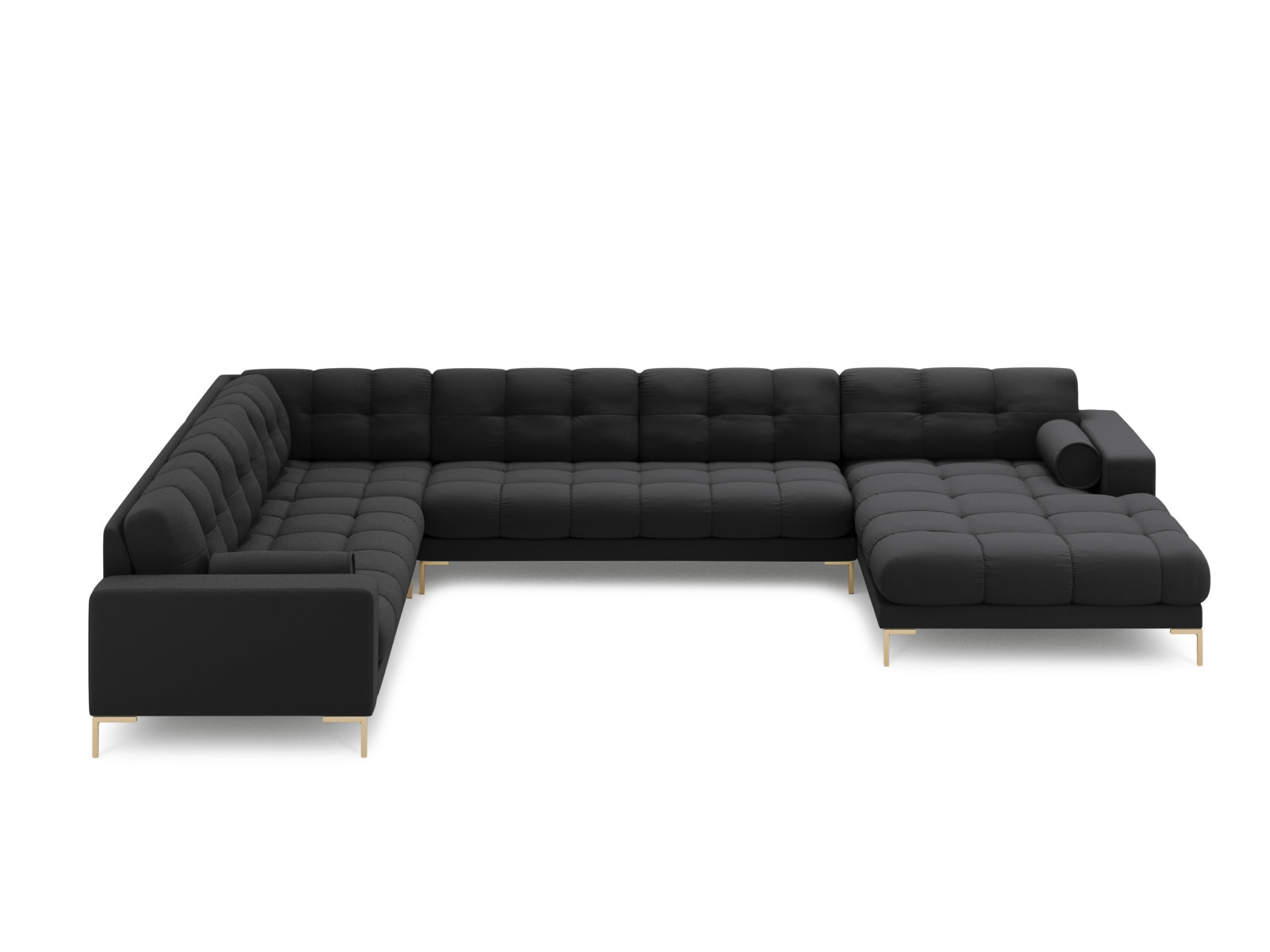7-Sitzer Ecksofa links Panoramic Bali in Dark Grey-Neve präsentiert im Onlineshop von KAQTU Design AG. Ecksofa links ist von Cosmopolitan Design