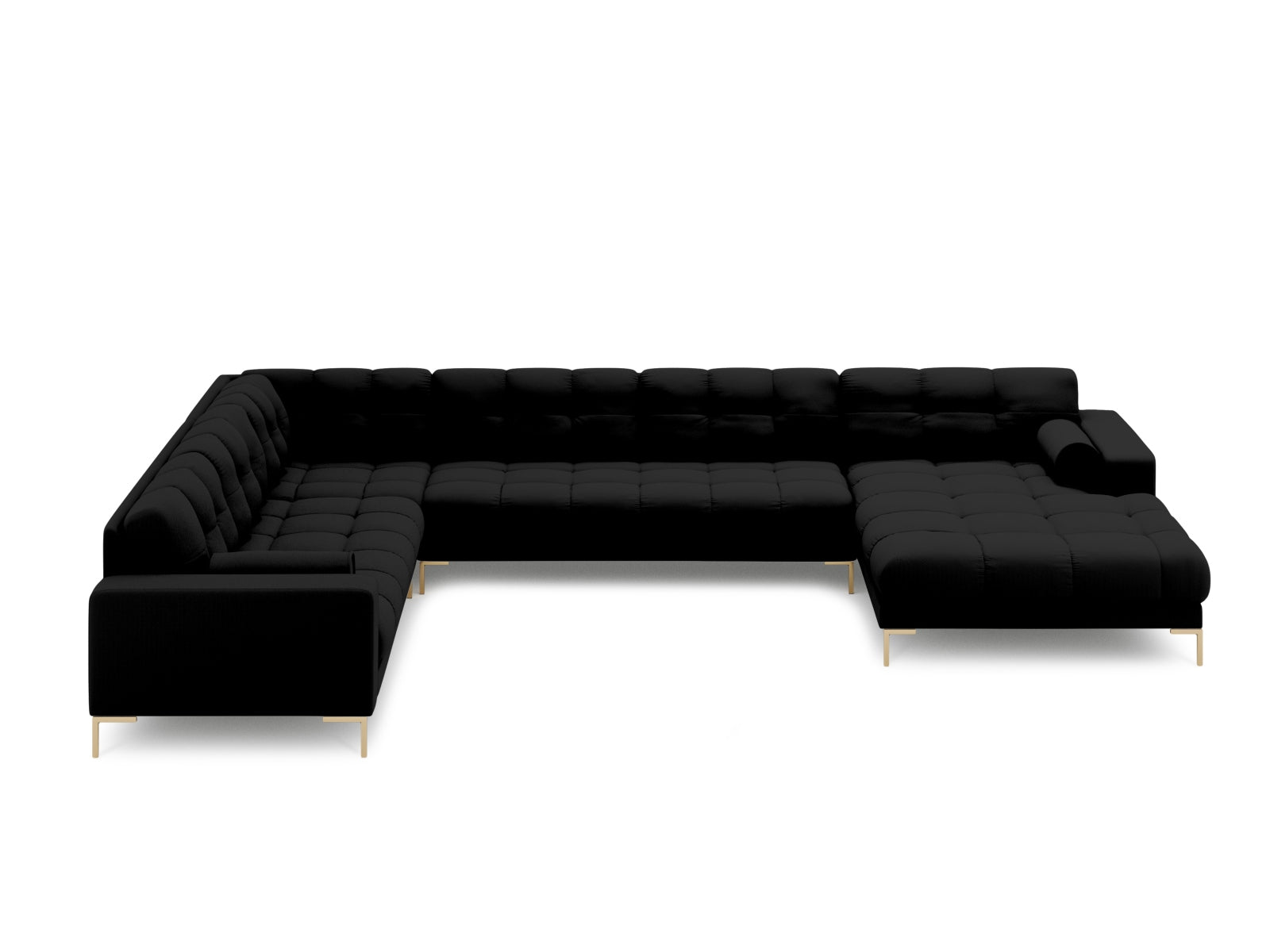 7-Sitzer Ecksofa links Panoramic Bali in Black-Neve präsentiert im Onlineshop von KAQTU Design AG. Ecksofa links ist von Cosmopolitan Design