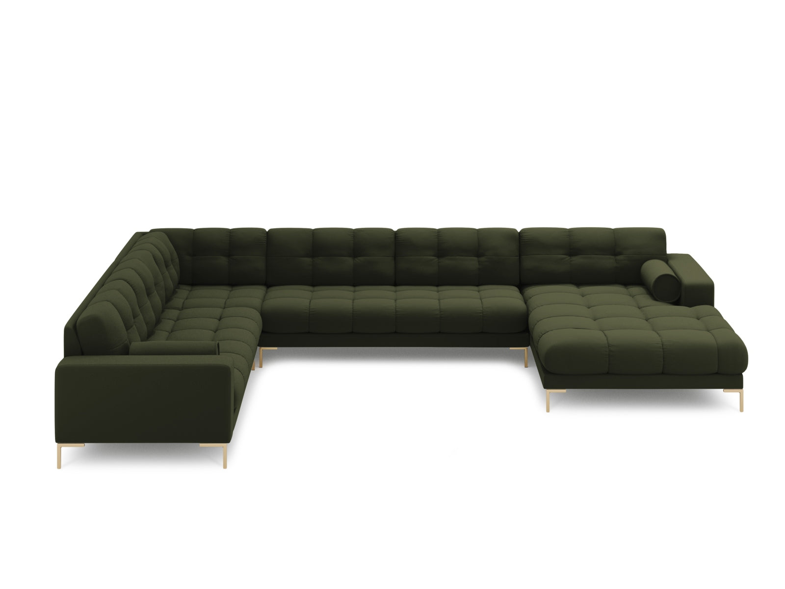 7-Sitzer Ecksofa links Panoramic Bali in Green-Neve präsentiert im Onlineshop von KAQTU Design AG. Ecksofa links ist von Cosmopolitan Design