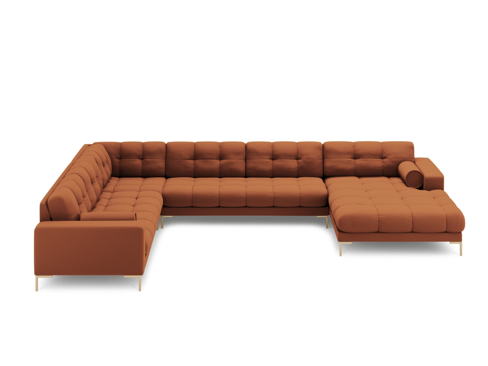 7-Sitzer Ecksofa links Panoramic Bali in Brick-Neve präsentiert im Onlineshop von KAQTU Design AG. Ecksofa links ist von Cosmopolitan Design