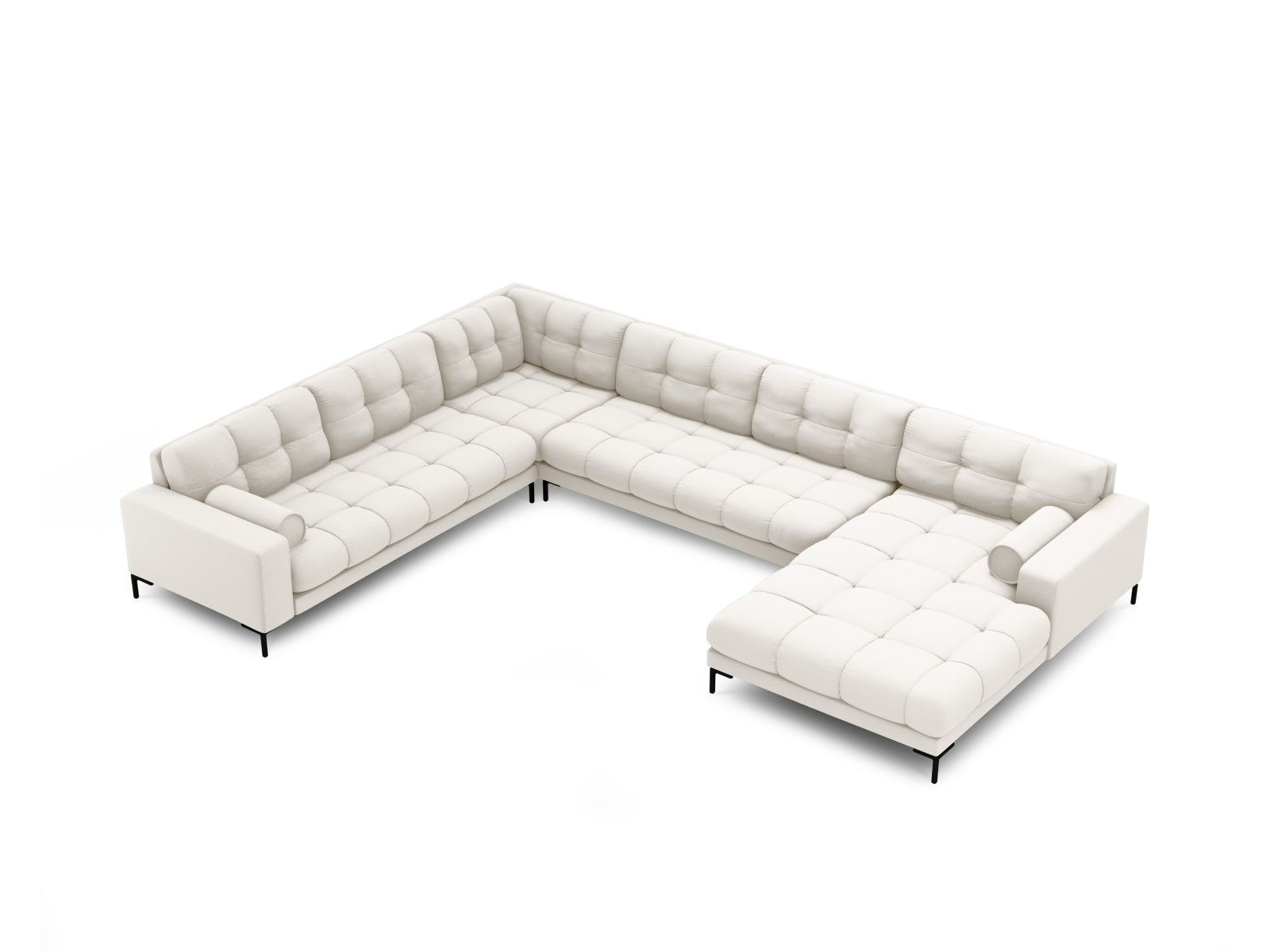 7-Sitzer Ecksofa links Panoramic Bali in Light Beige-Neve präsentiert im Onlineshop von KAQTU Design AG. Ecksofa links ist von Cosmopolitan Design