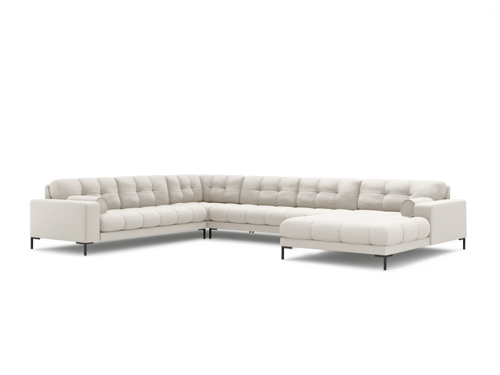7-Sitzer Ecksofa links Panoramic Bali in Light Beige-Neve präsentiert im Onlineshop von KAQTU Design AG. Ecksofa links ist von Cosmopolitan Design