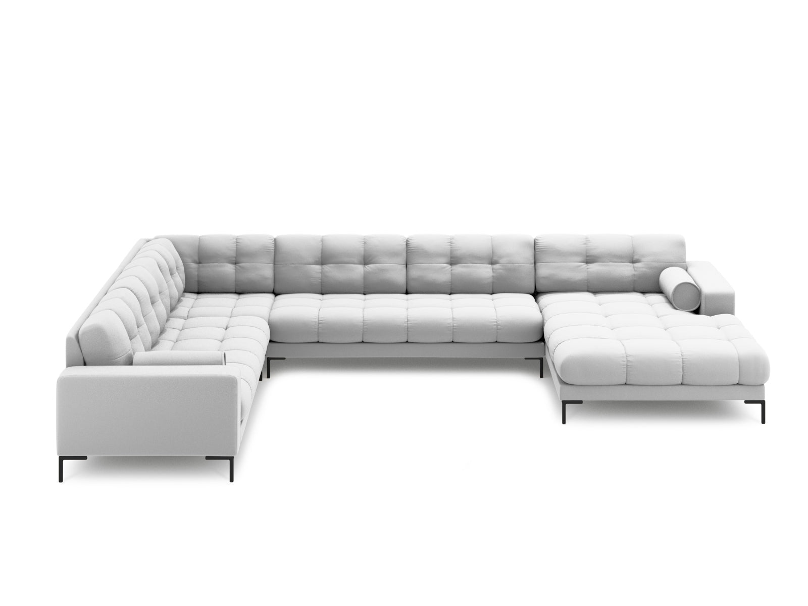 7-Sitzer Ecksofa links Panoramic Bali in Light Grey-Neve präsentiert im Onlineshop von KAQTU Design AG. Ecksofa links ist von Cosmopolitan Design