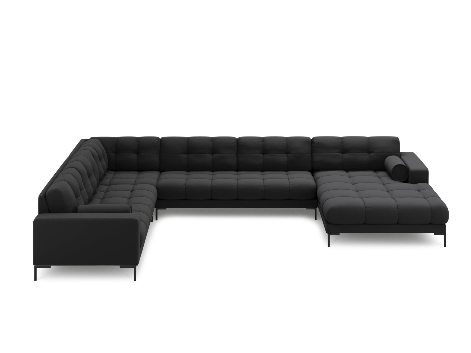 7-Sitzer Ecksofa links Panoramic Bali in Dark Grey-Neve präsentiert im Onlineshop von KAQTU Design AG. Ecksofa links ist von Cosmopolitan Design