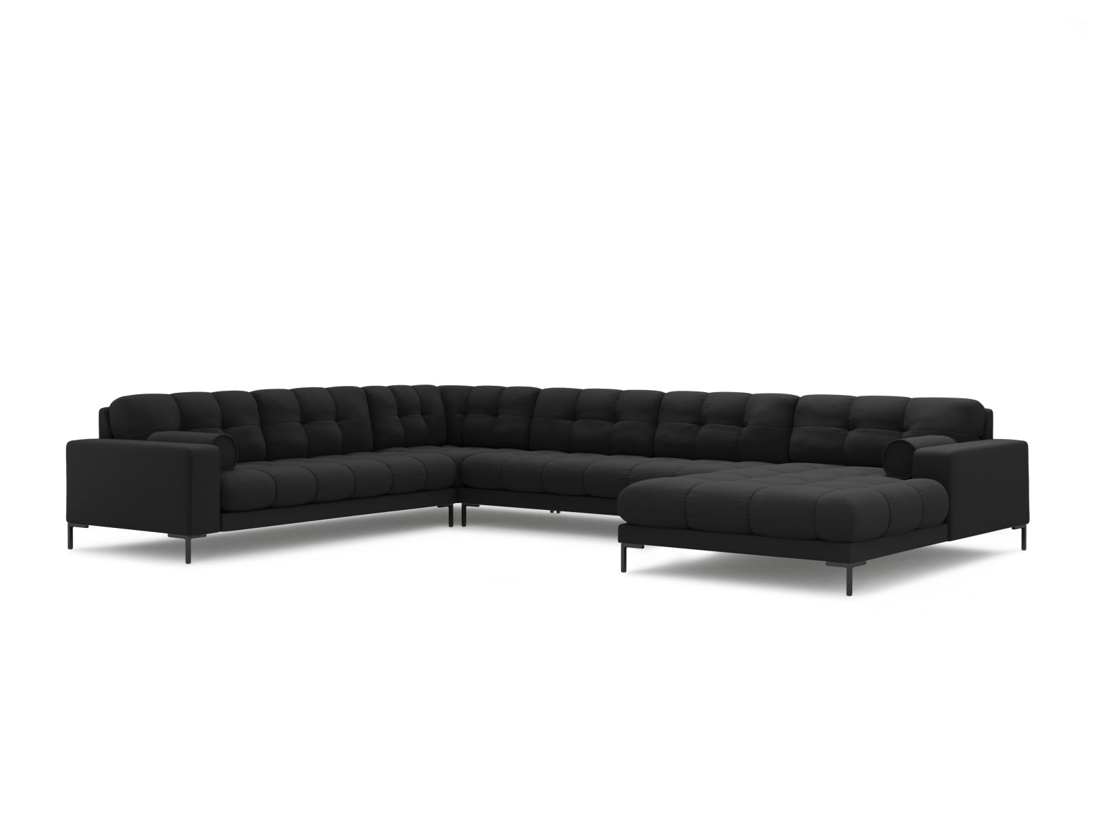 7-Sitzer Ecksofa links Panoramic Bali in Dark Grey-Neve präsentiert im Onlineshop von KAQTU Design AG. Ecksofa links ist von Cosmopolitan Design