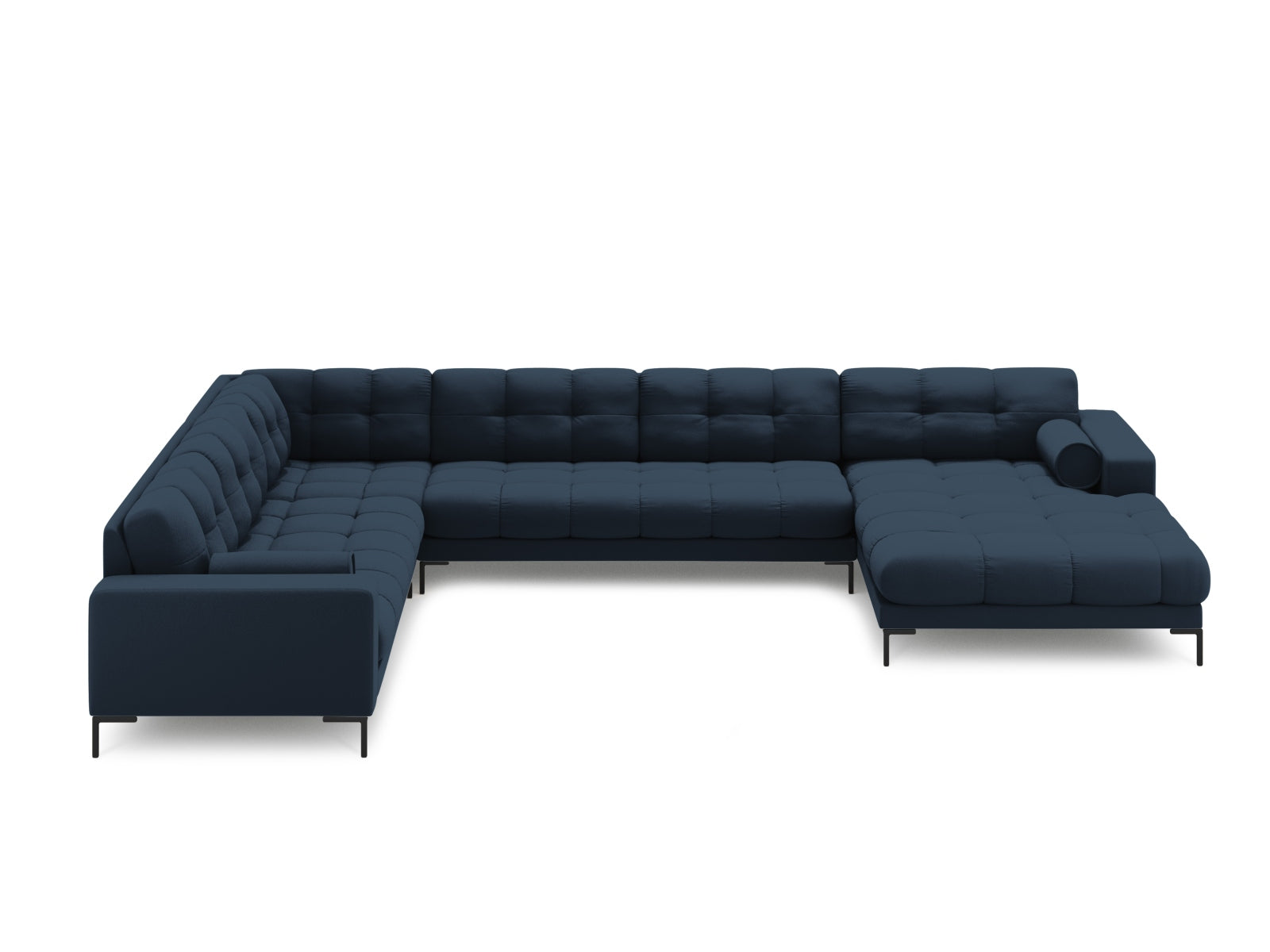 7-Sitzer Ecksofa links Panoramic Bali in Blue-Neve präsentiert im Onlineshop von KAQTU Design AG. Ecksofa links ist von Cosmopolitan Design