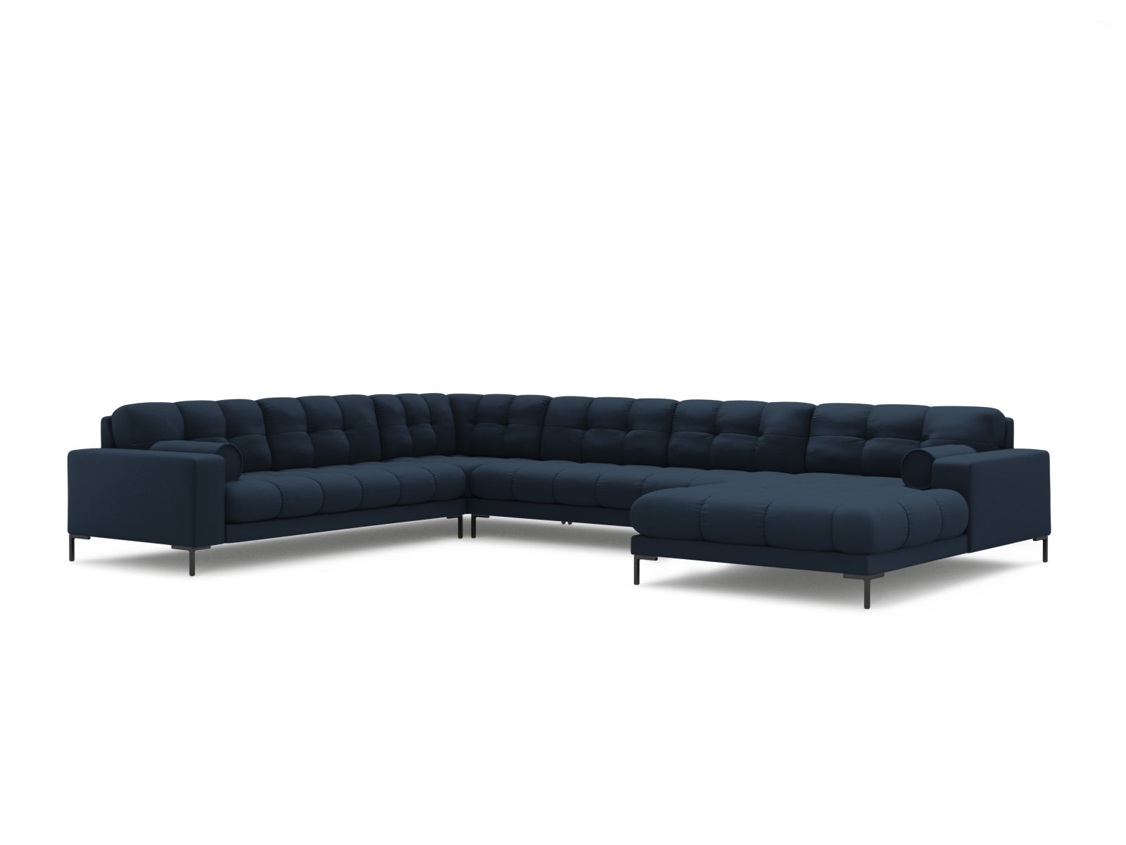 7-Sitzer Ecksofa links Panoramic Bali in Blue-Neve präsentiert im Onlineshop von KAQTU Design AG. Ecksofa links ist von Cosmopolitan Design